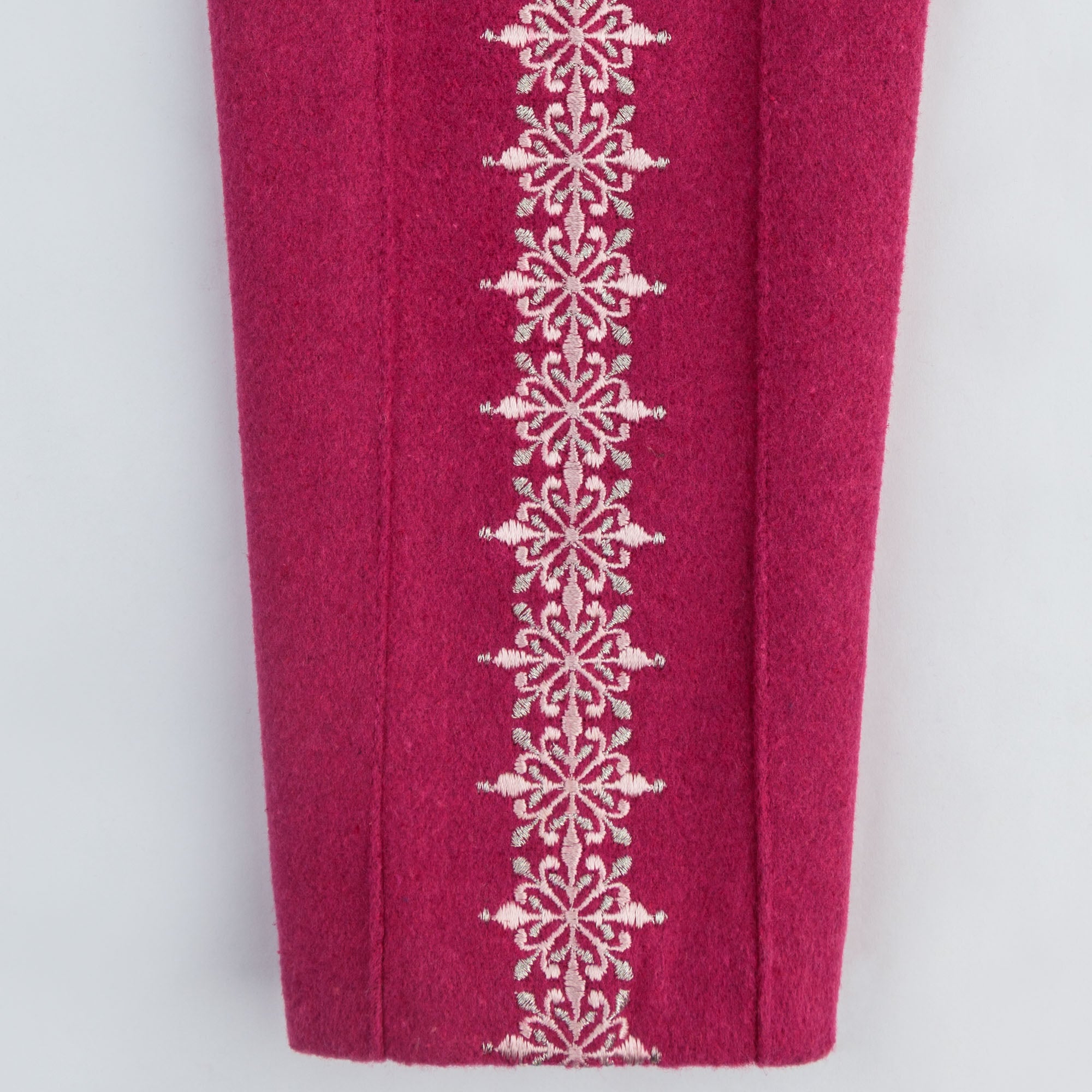 Magenta Grace Embroidered Coat