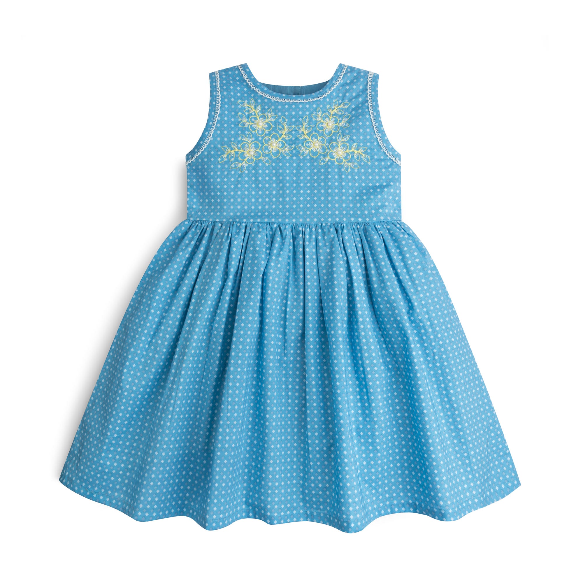 Sky Dot Blossom Frock