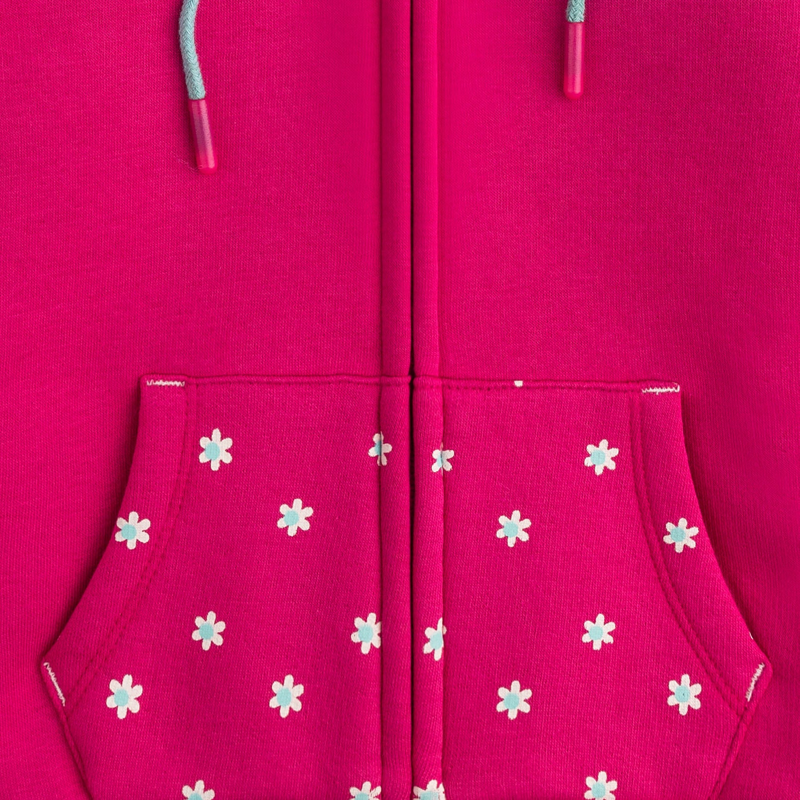 Floral Pink Zipper Hoodie – cocobee