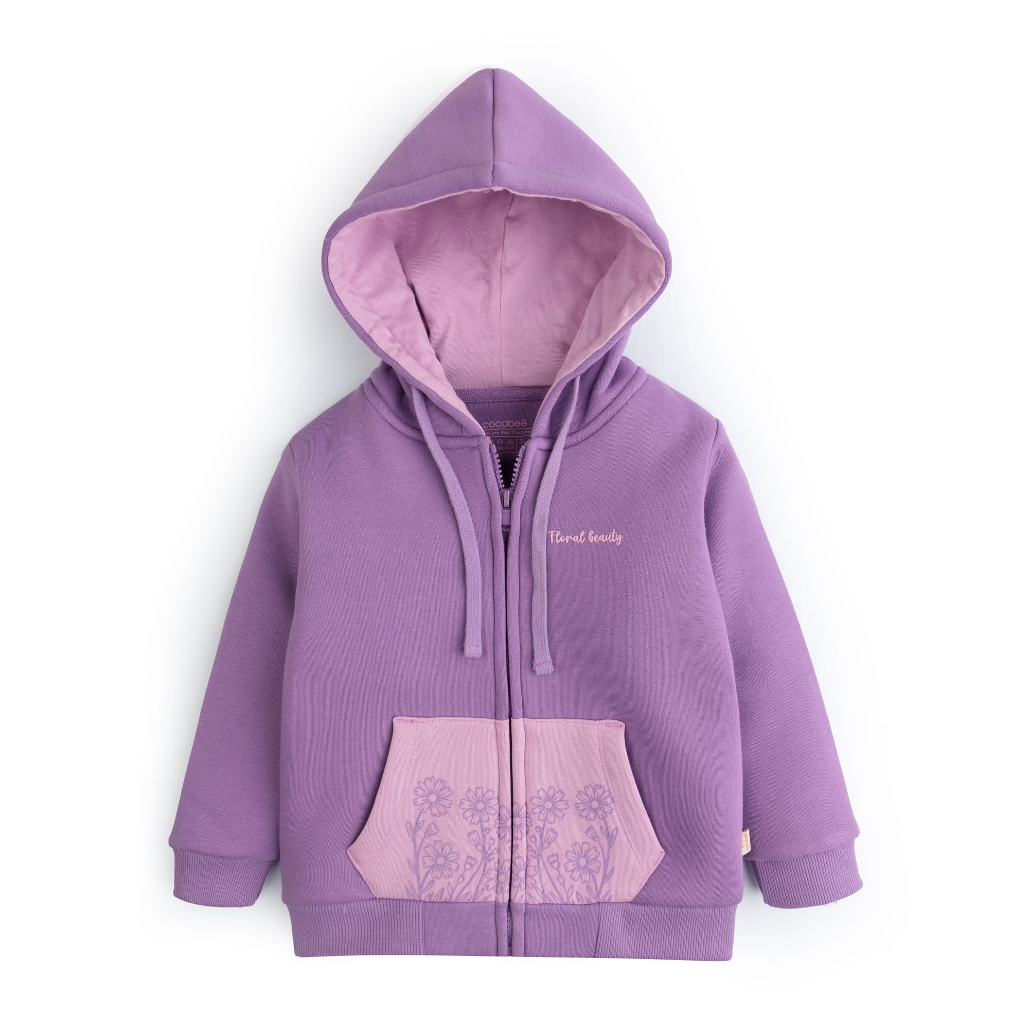 Purple Beauty Zip-Up Hoodie