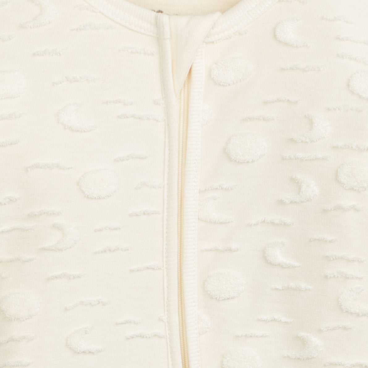 Ivory Luxe Footie Romper