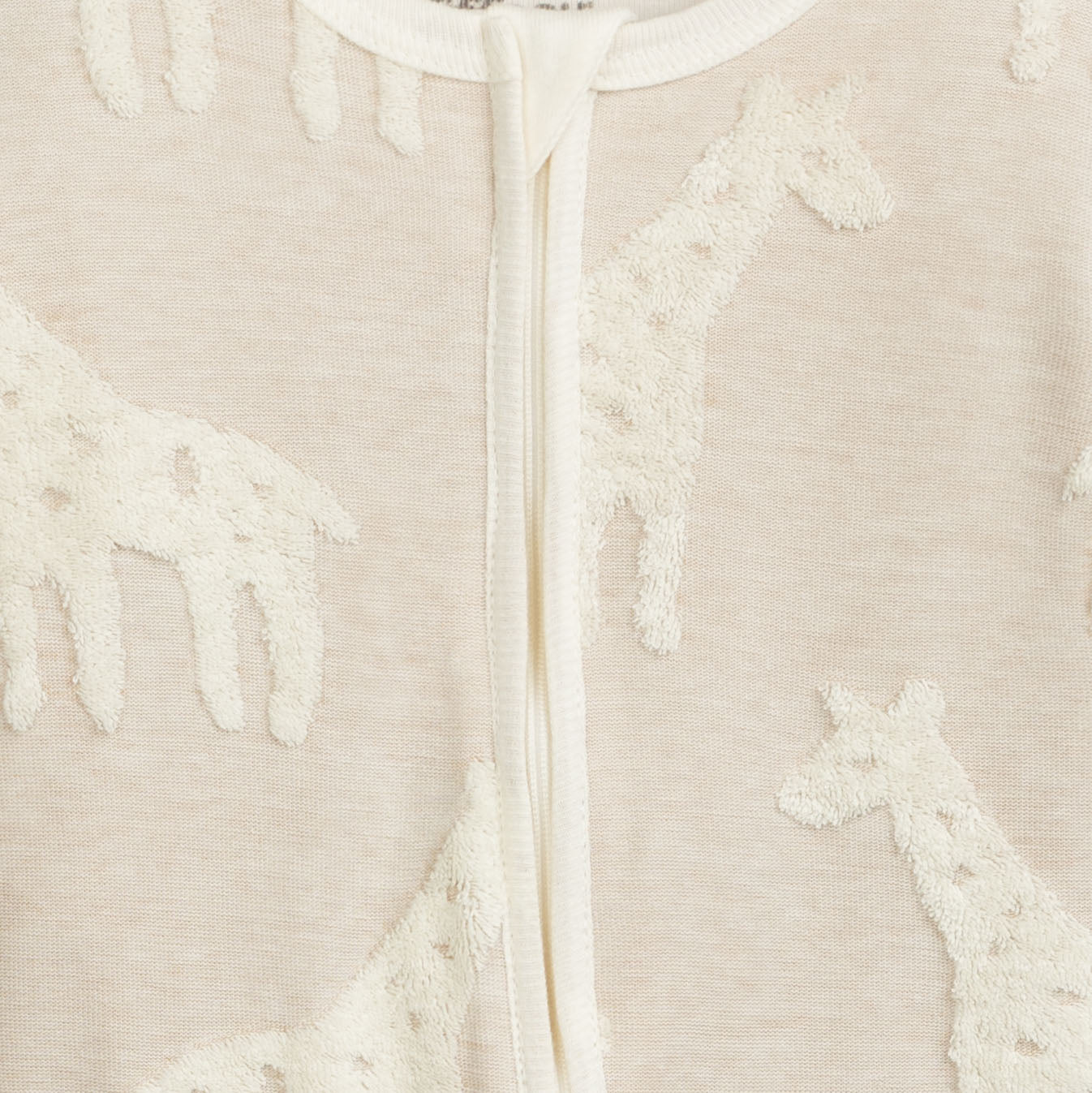 Gentle Beige Footie Romper