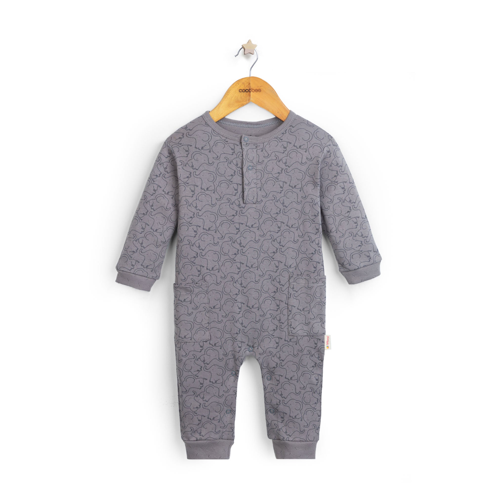 Baby Elephant Printed Romper