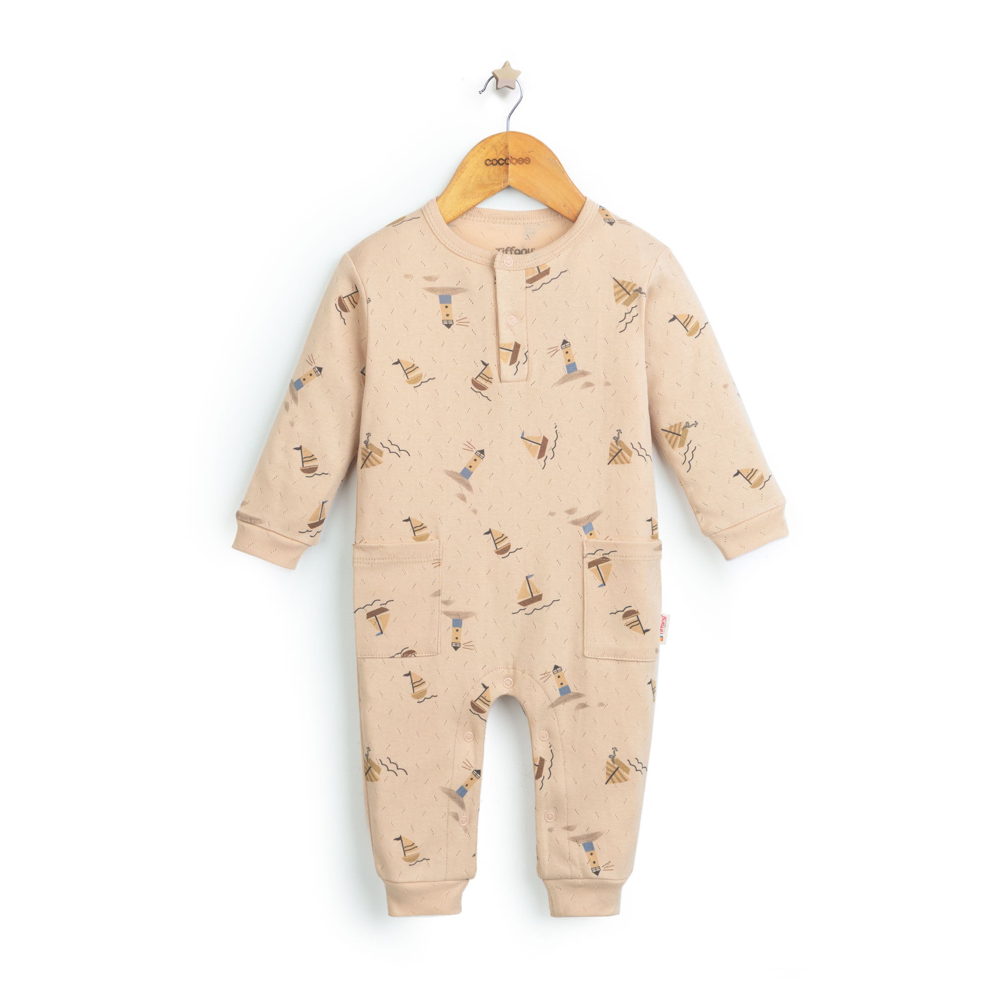 Boat Printed Cotton Romper