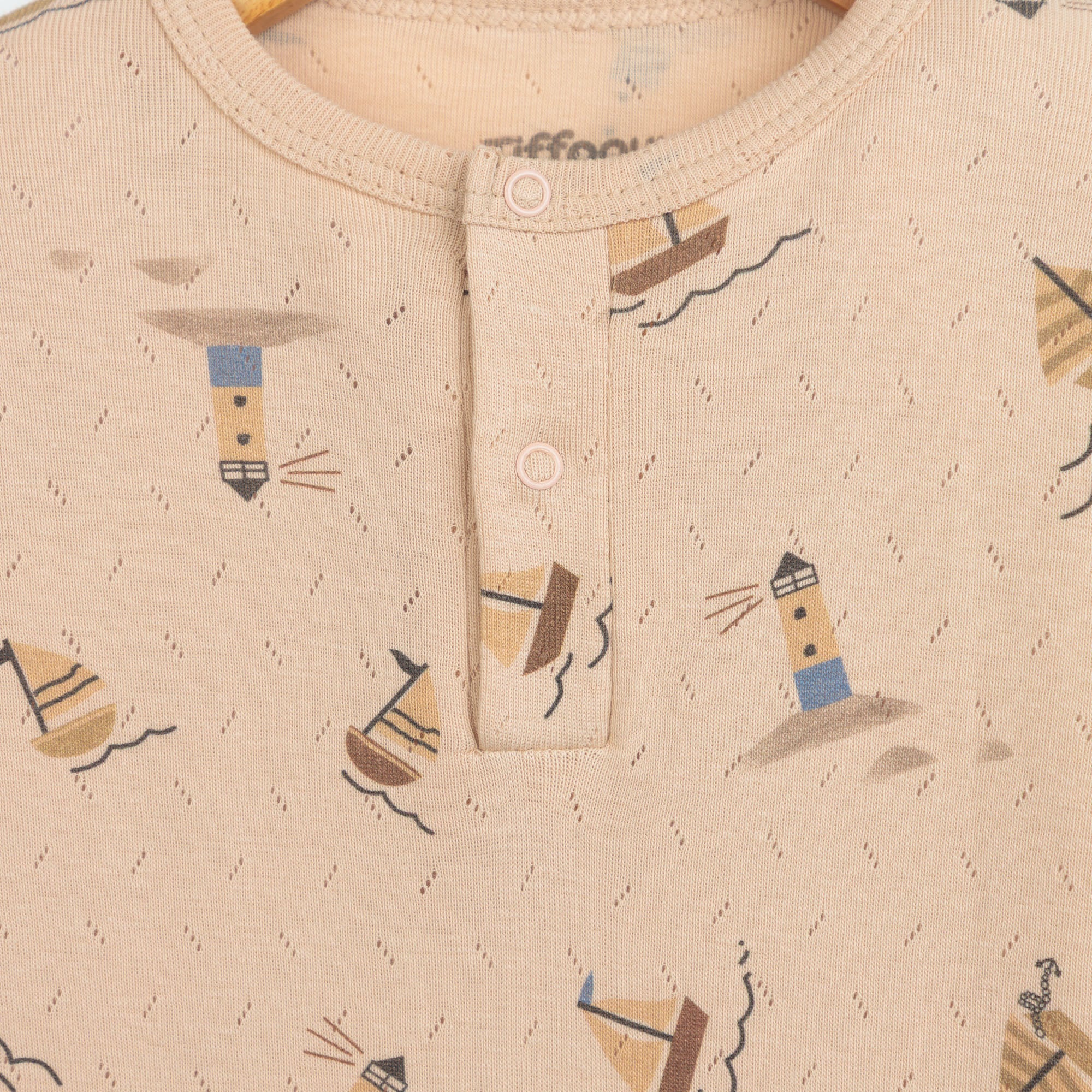 Boat Printed Cotton Romper
