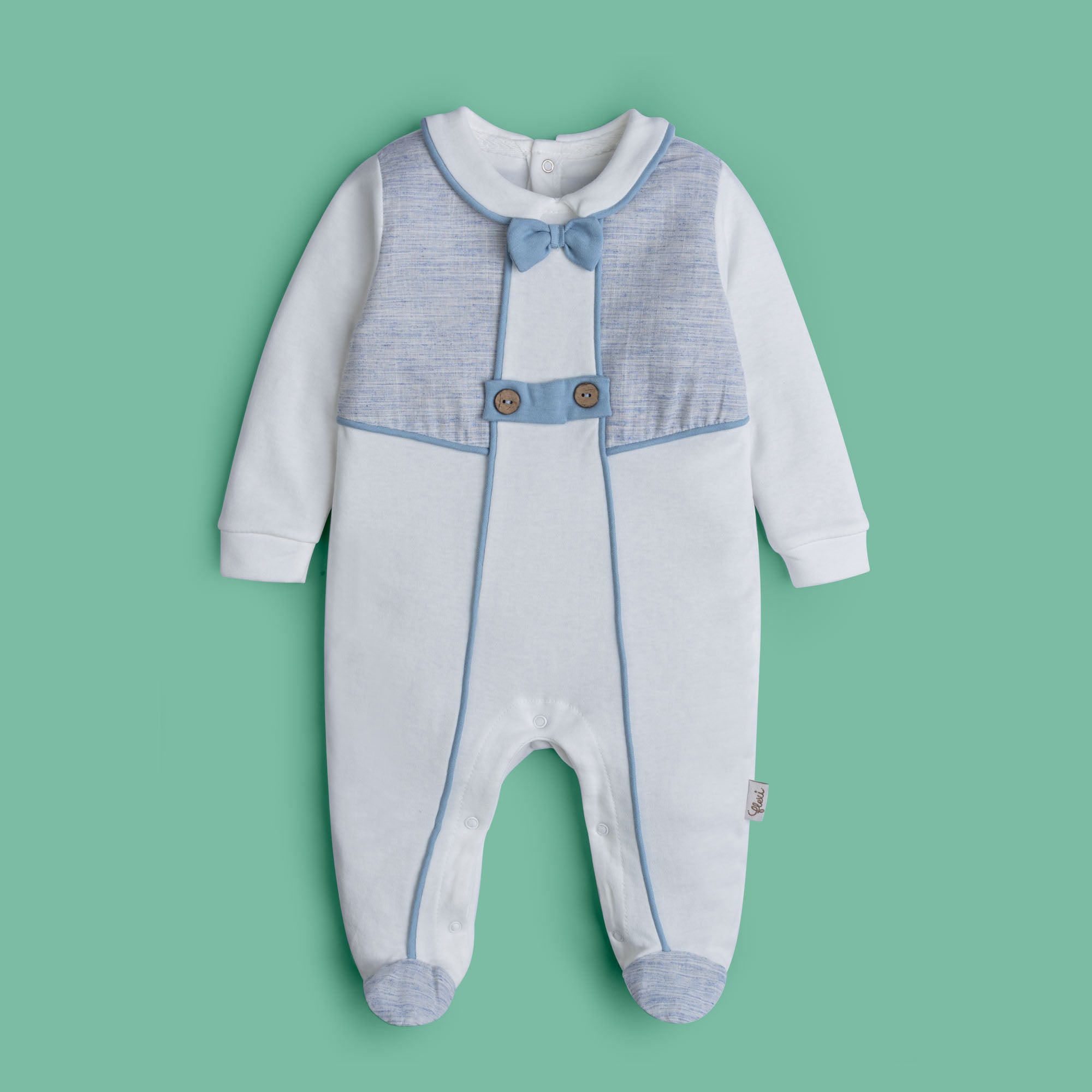 Baby Bow Footie Romper