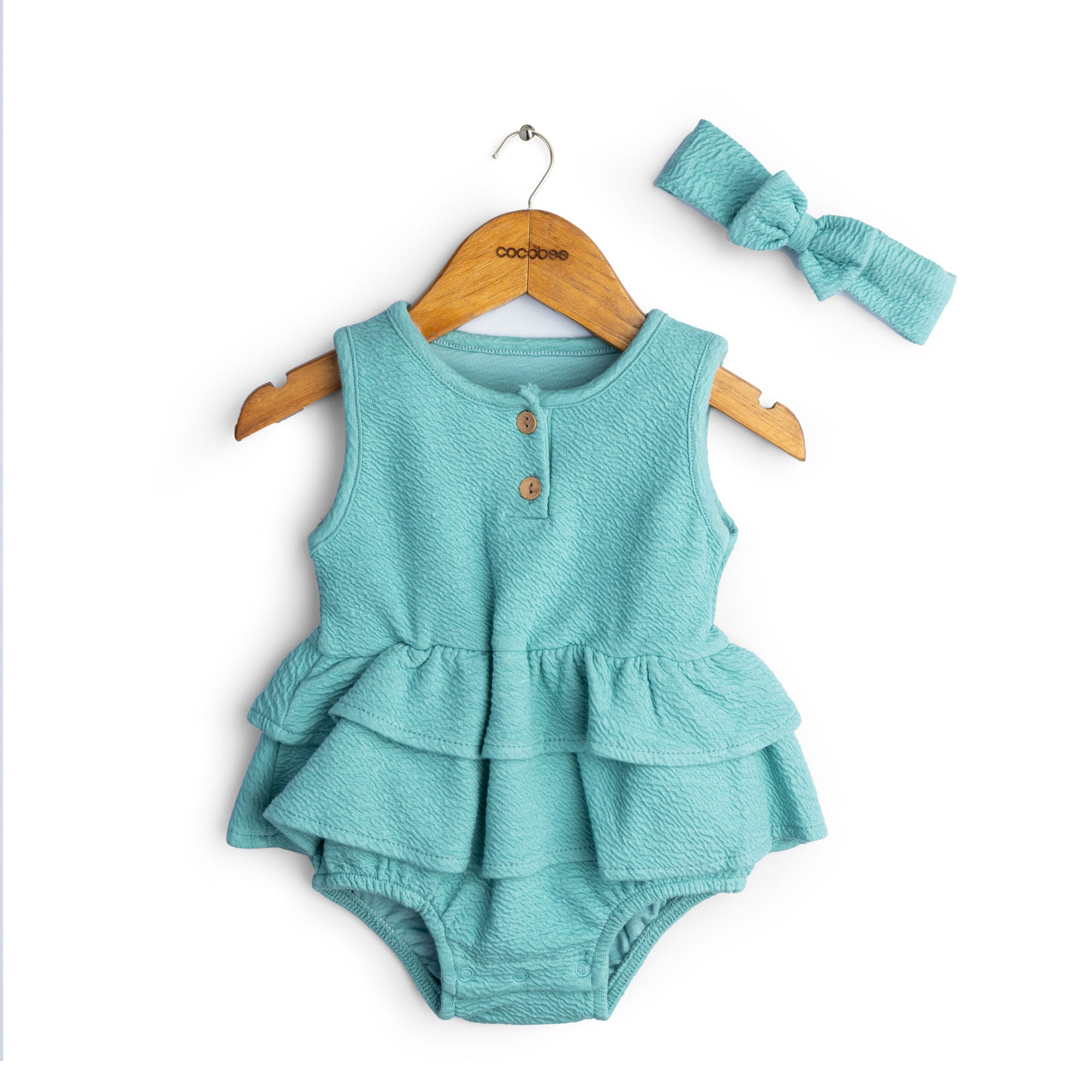 Teal Romper Set