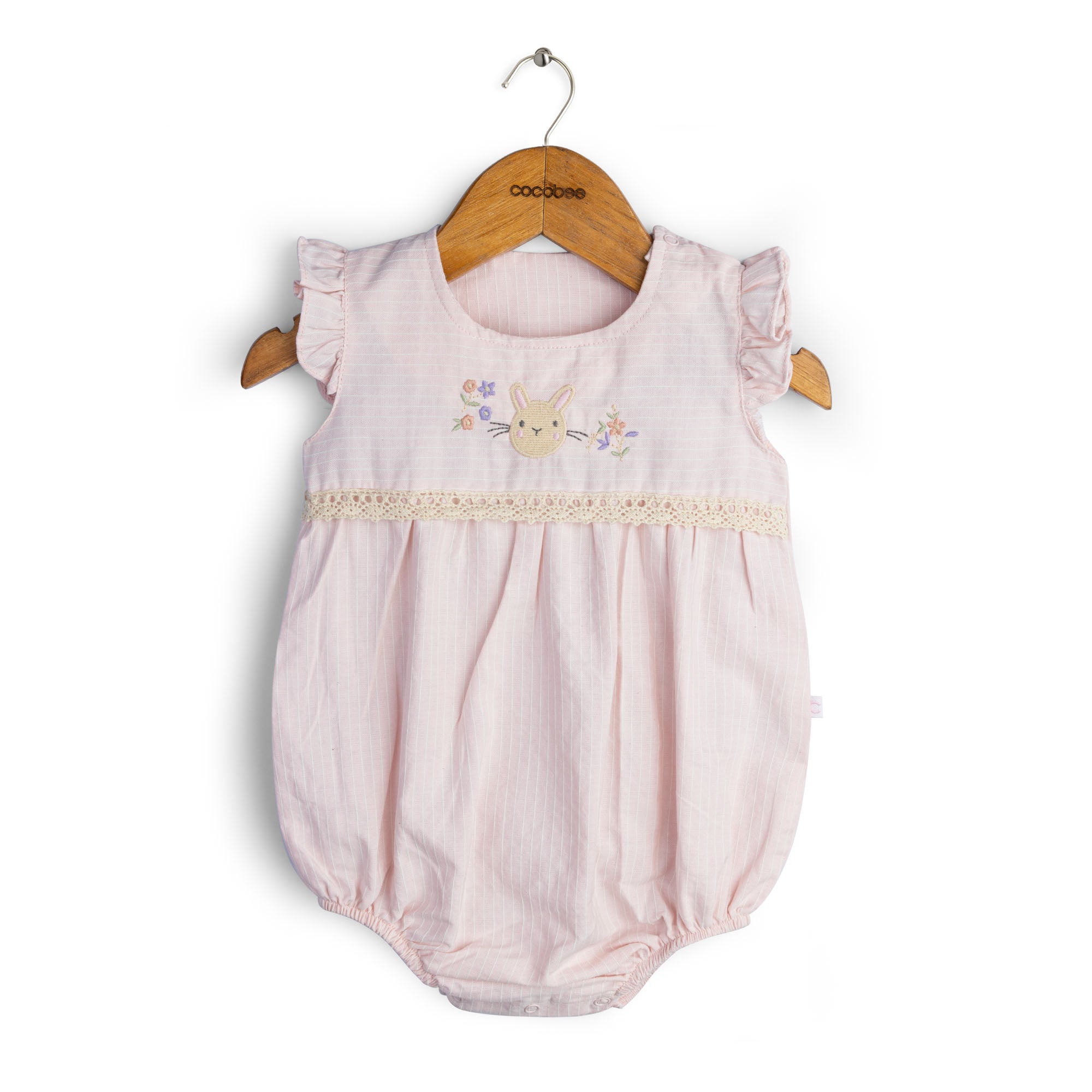 Pale Pink Embroidered Onesie