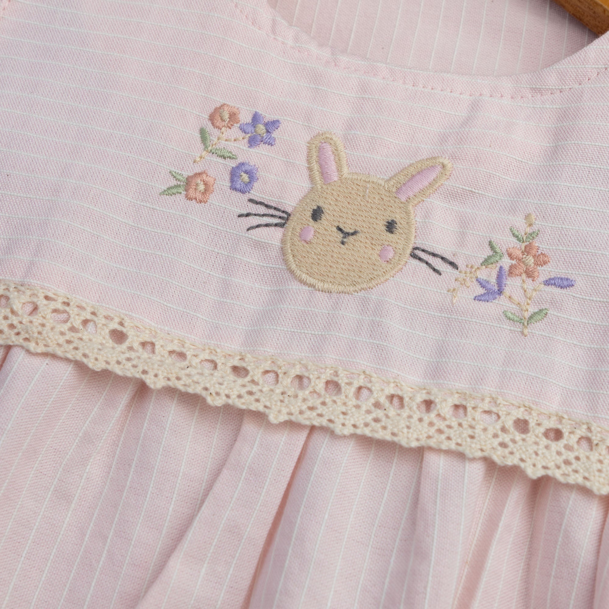 Pale Pink Embroidered Onesie