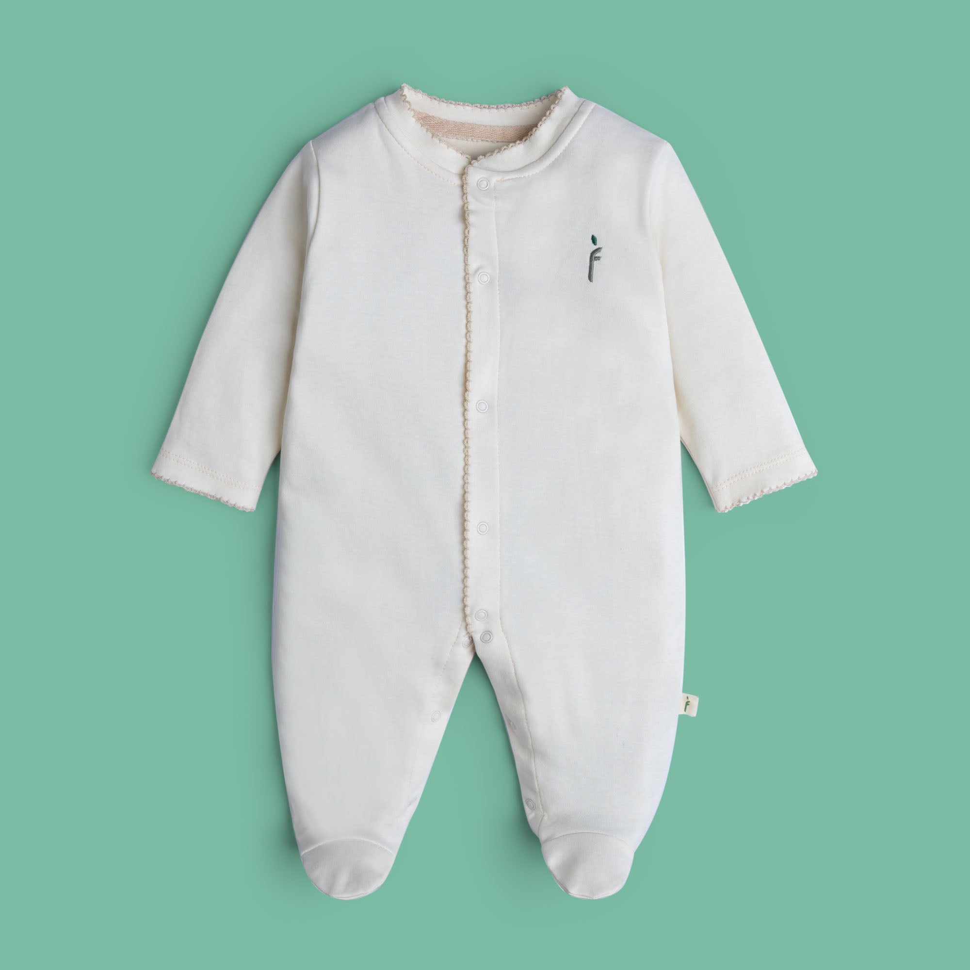 Ivory Footie Romper