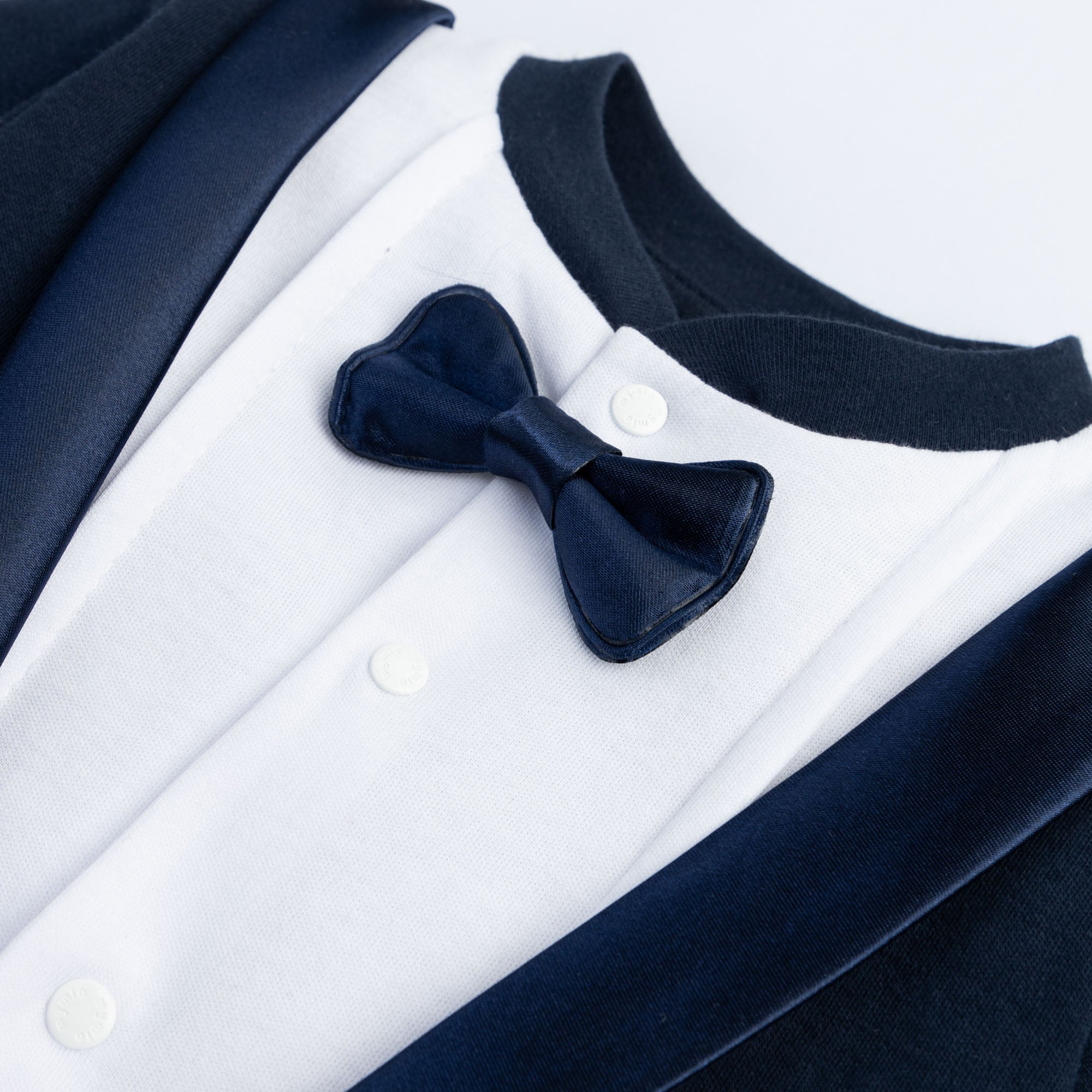 Baby tuxedo romper