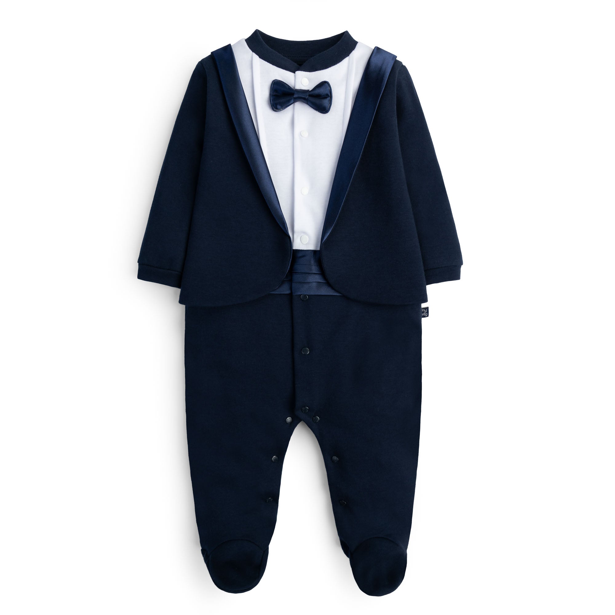 Baby tuxedo romper