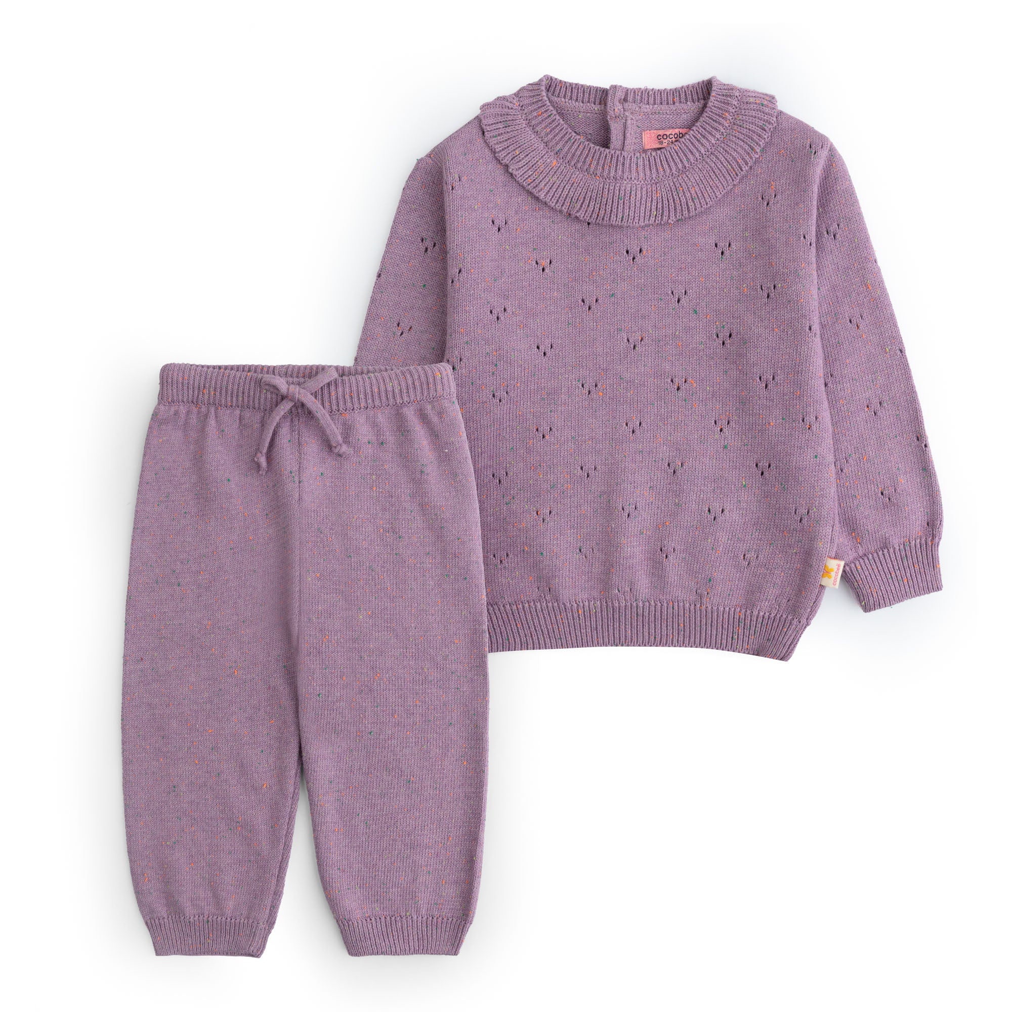 Lavender Ruffle Knit Two-Pack
