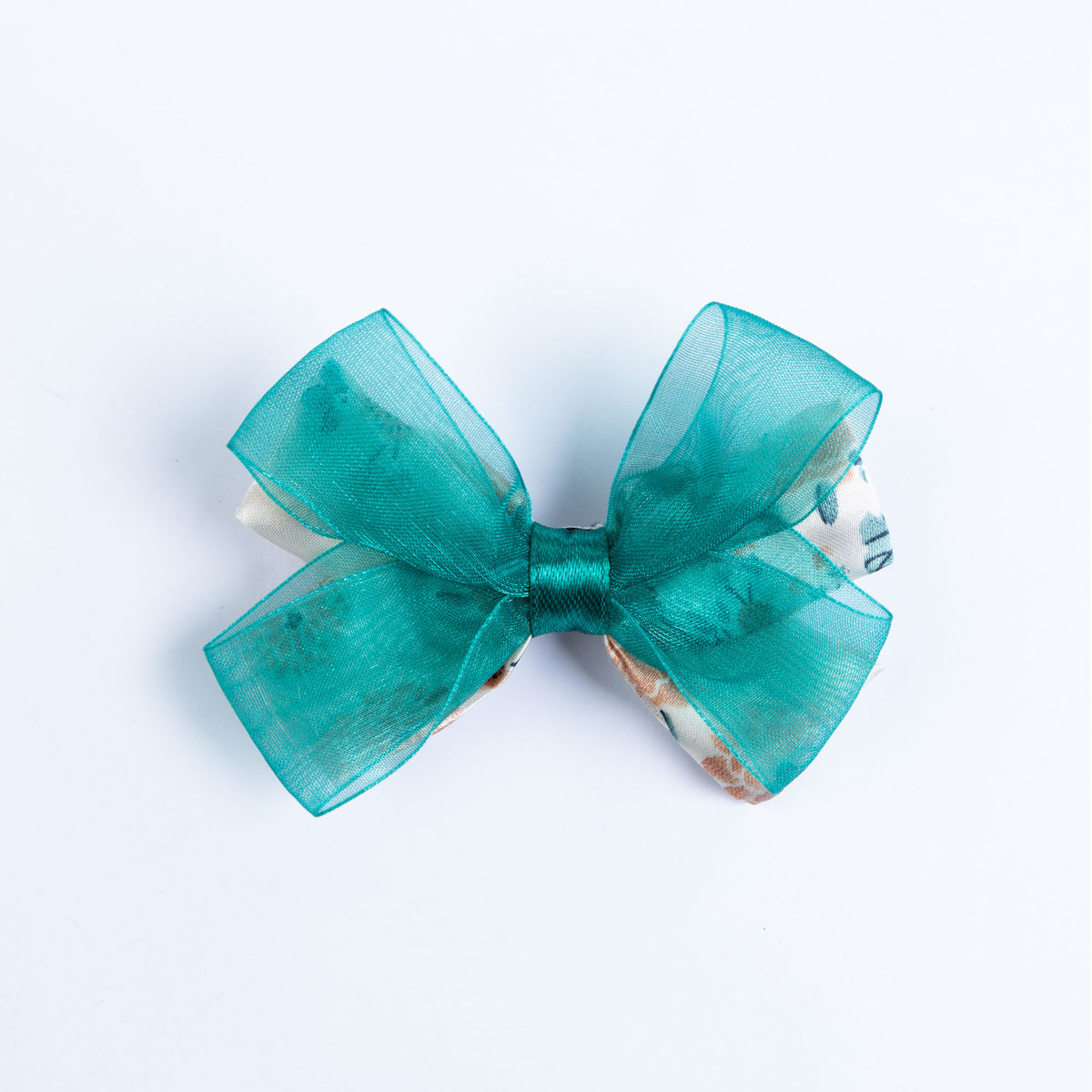 Teal Blue Bow Hairclip – cocobee