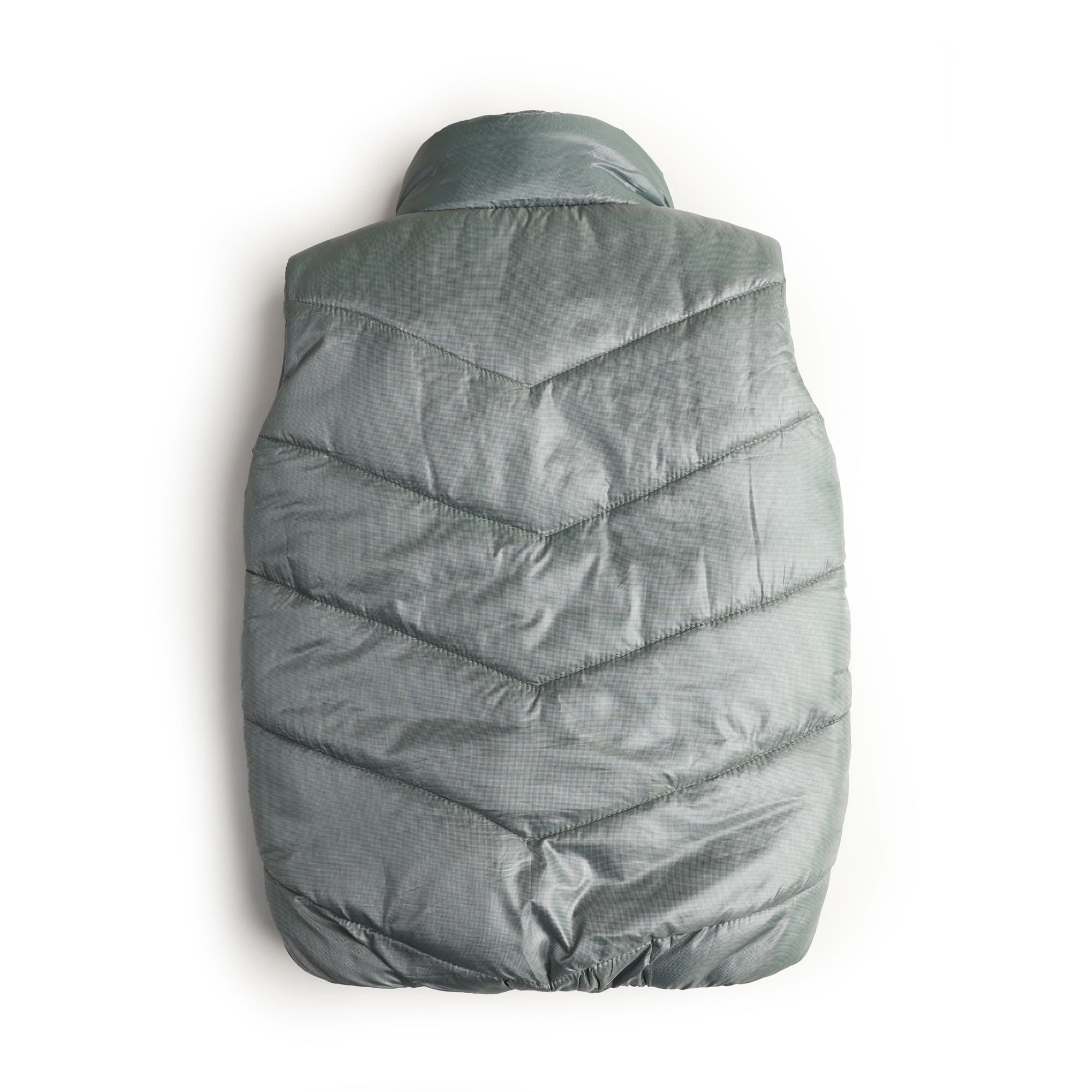 Pearly Grey Puffer Gilet