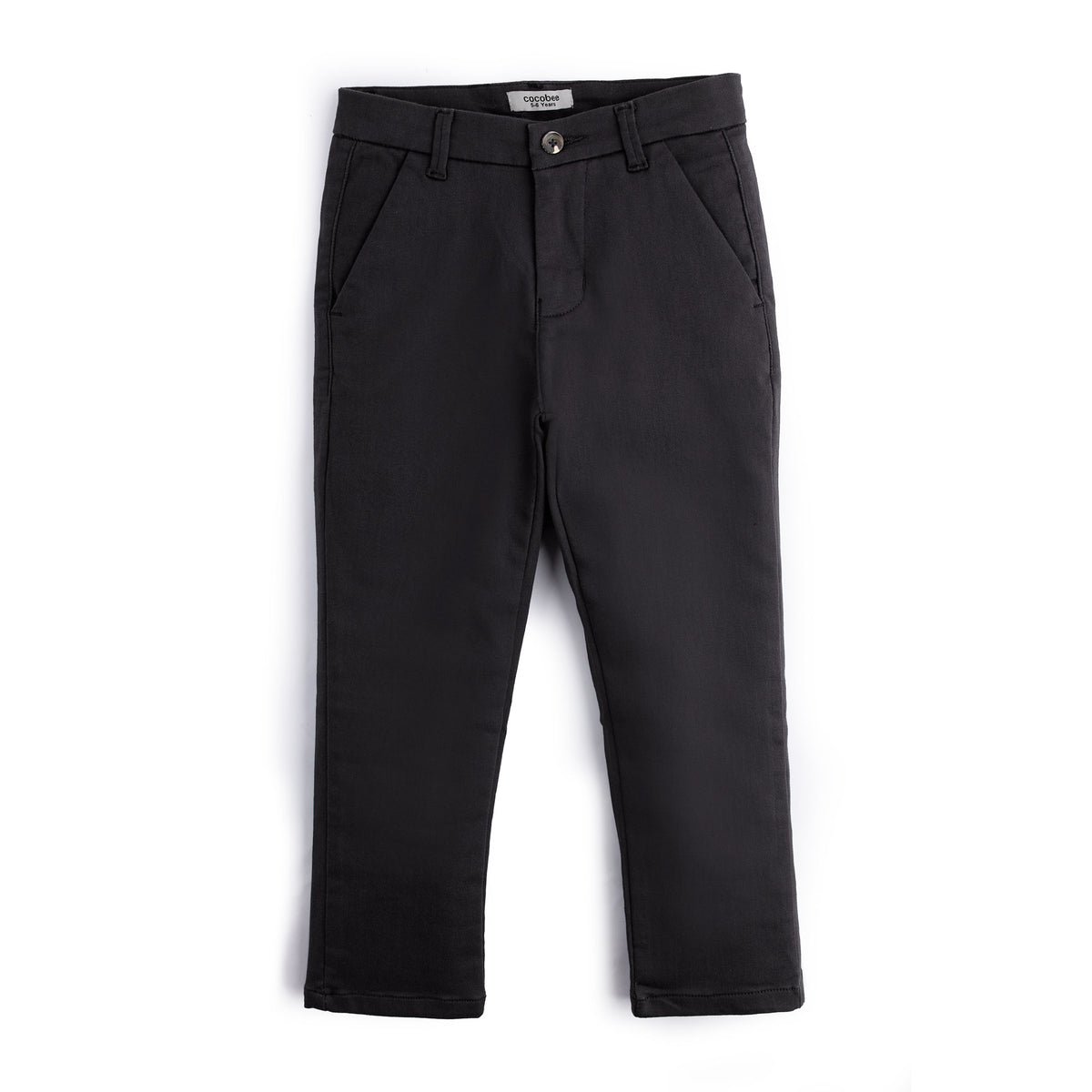 Black Cotton Chinos – cocobee