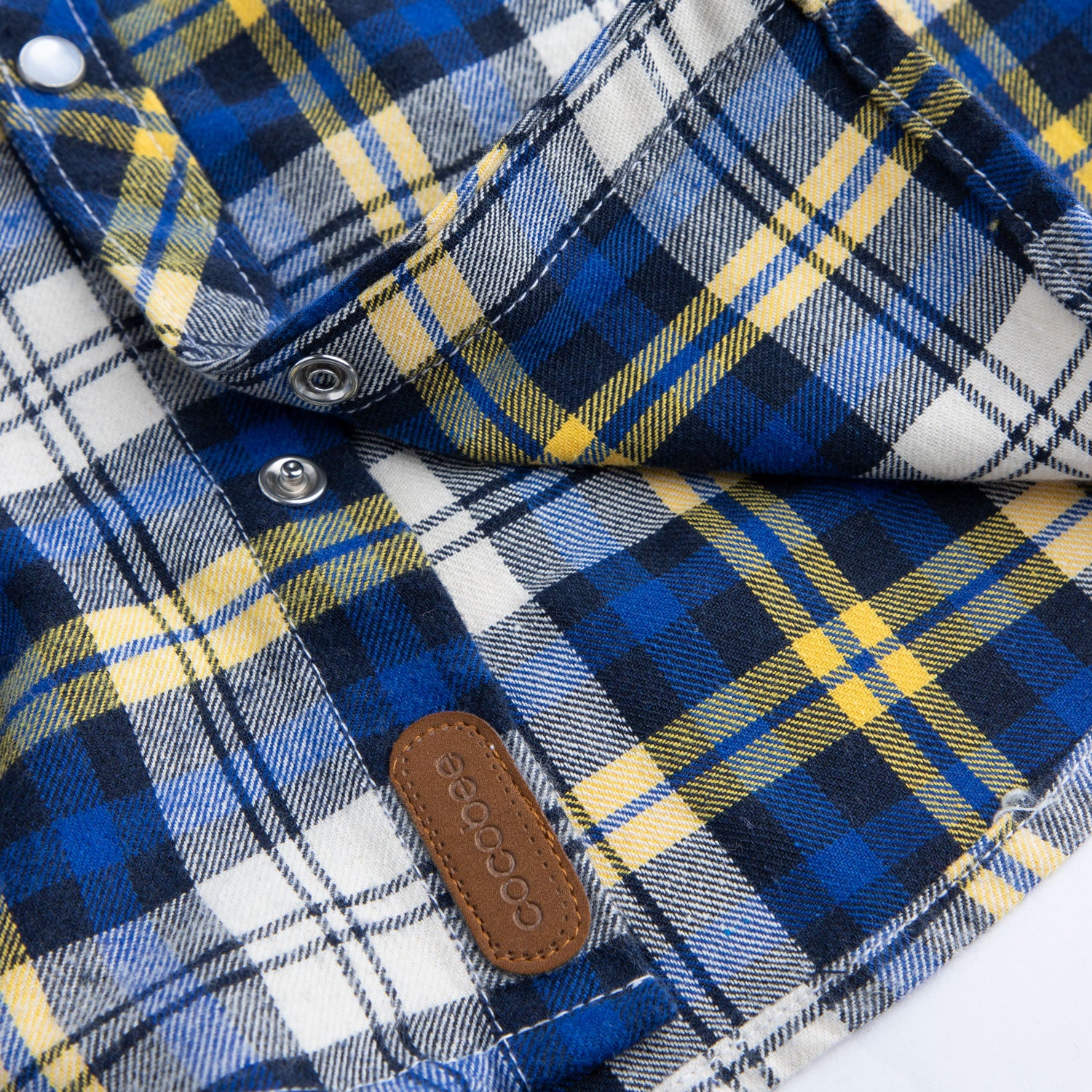 Blue Plaid Flannel Shirt