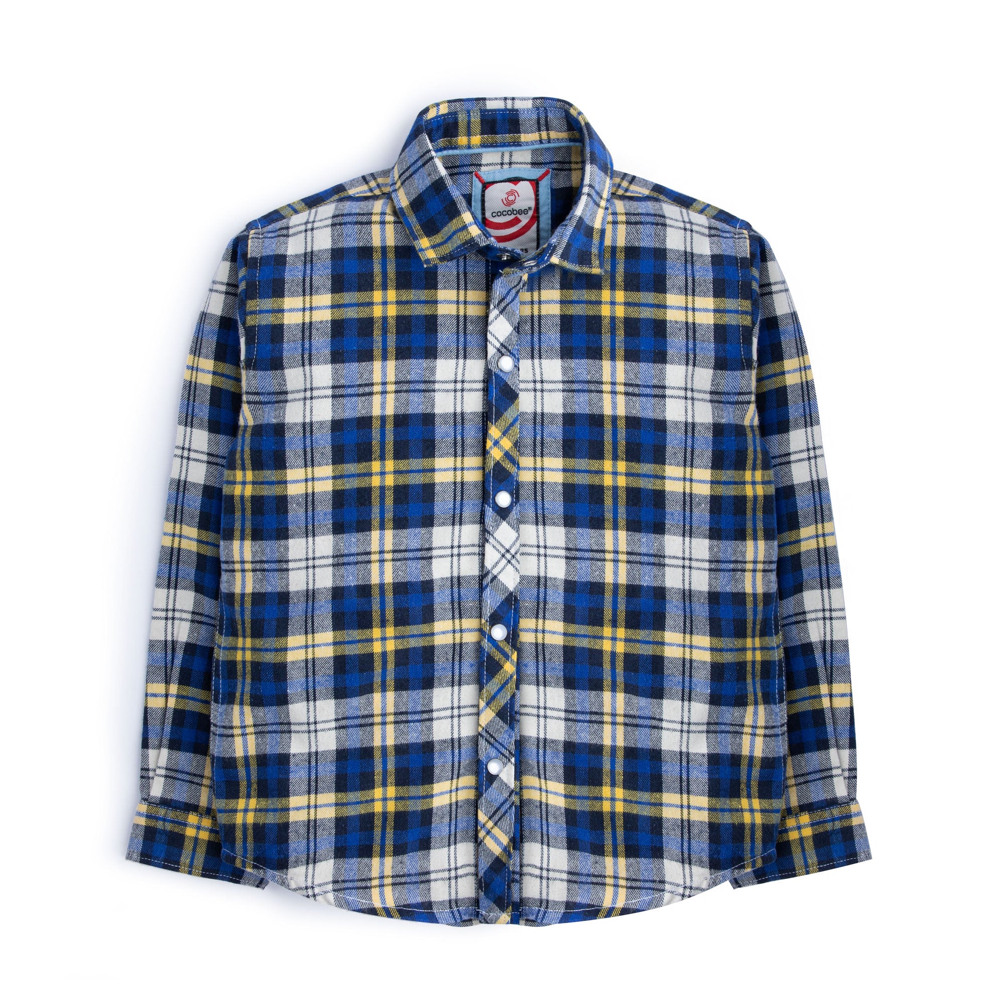 Blue Plaid Flannel Shirt