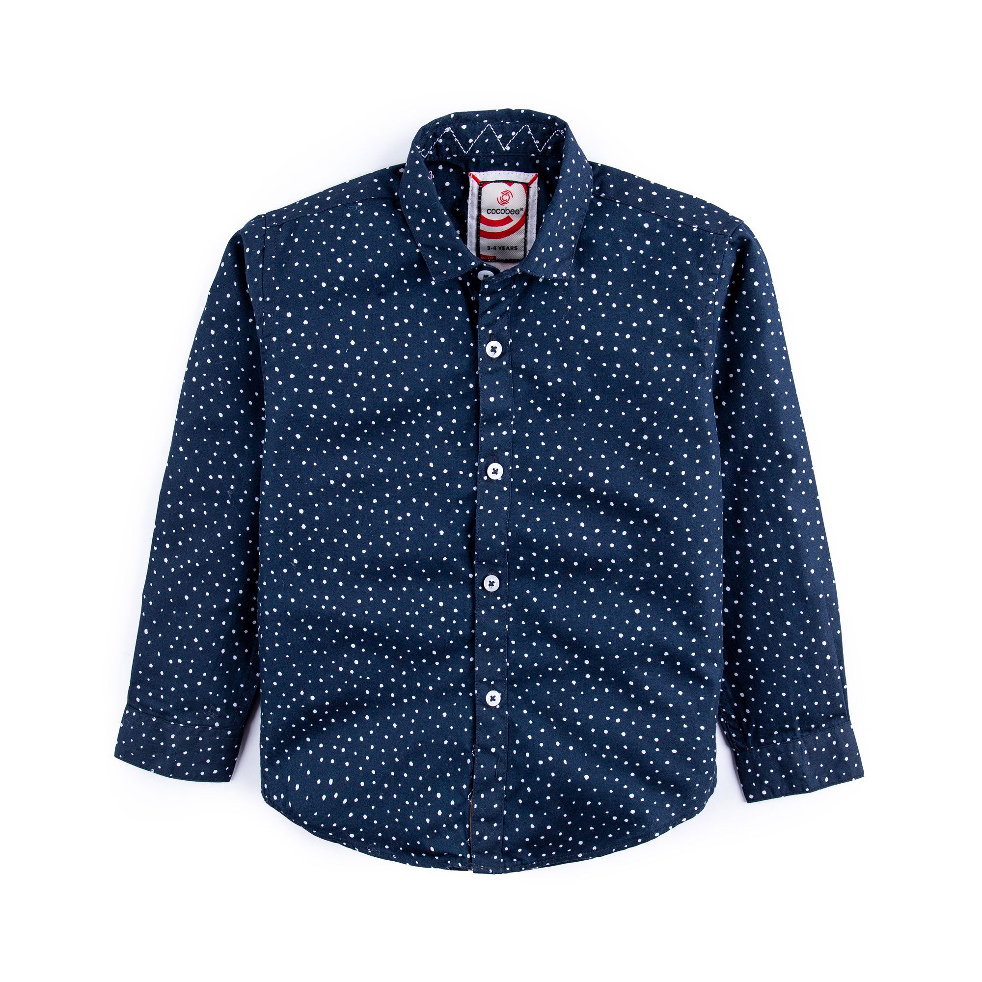 Navy Dotted Shirt