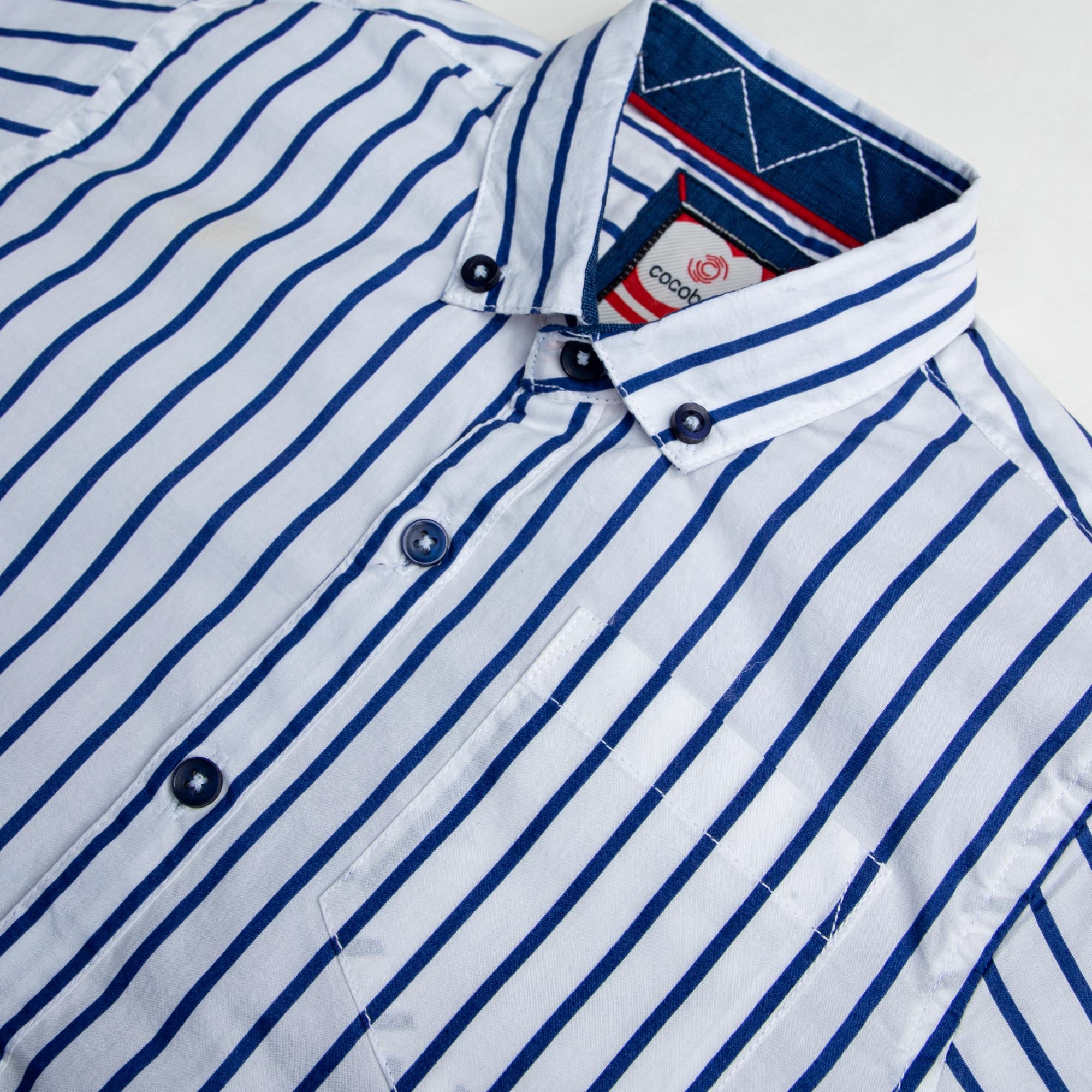 Button-Down Stripe Dress Shirt