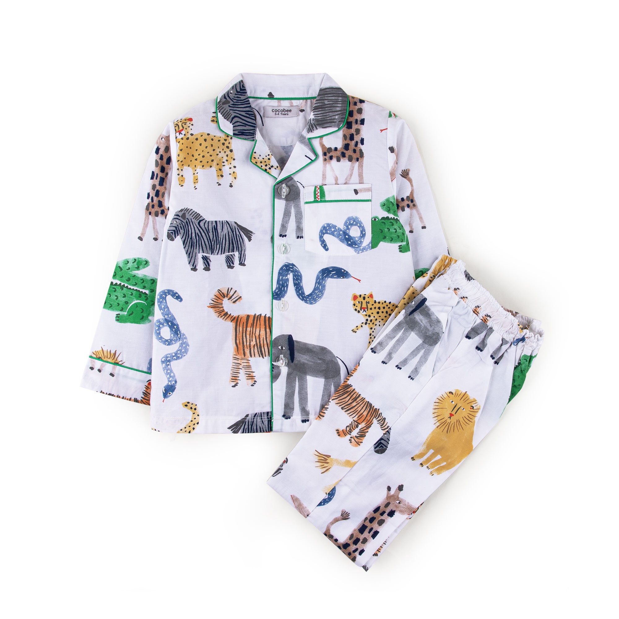 Zoo Family Printed Night Suit