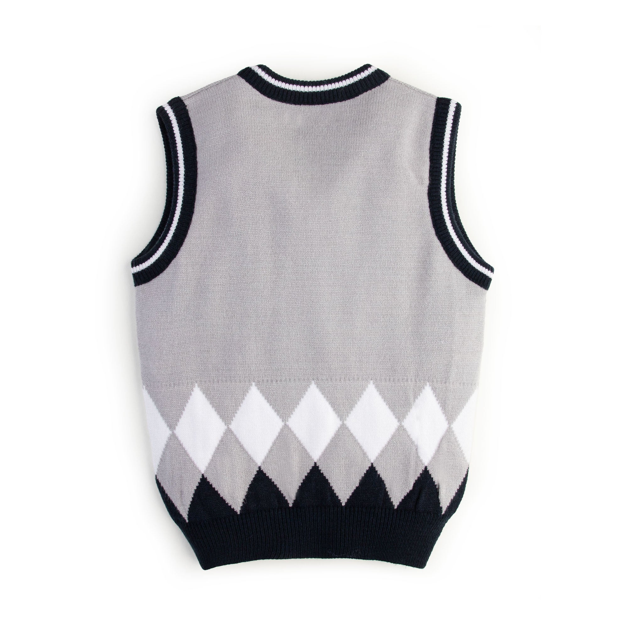 V-neck Argyle Sweater