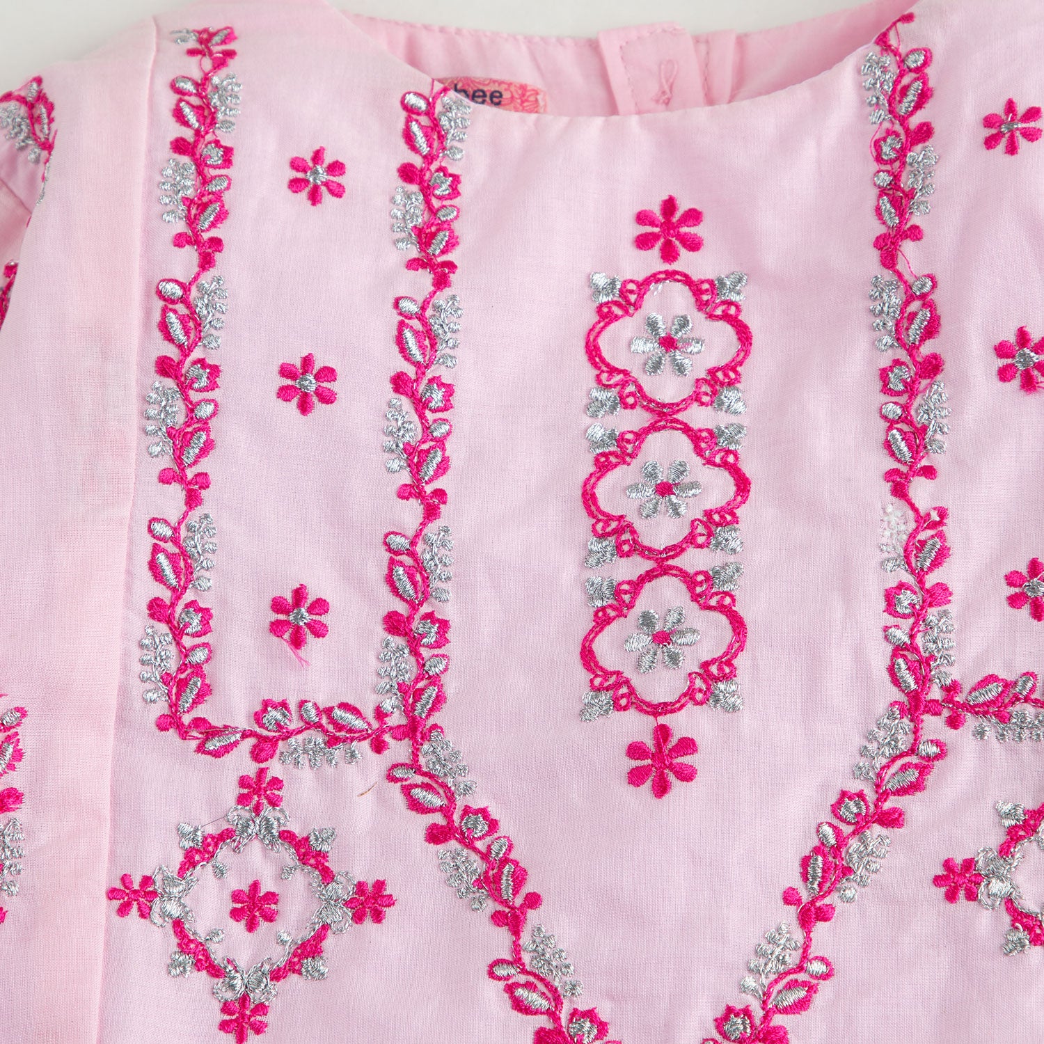 Cotton Candy Pink Embroidered Top