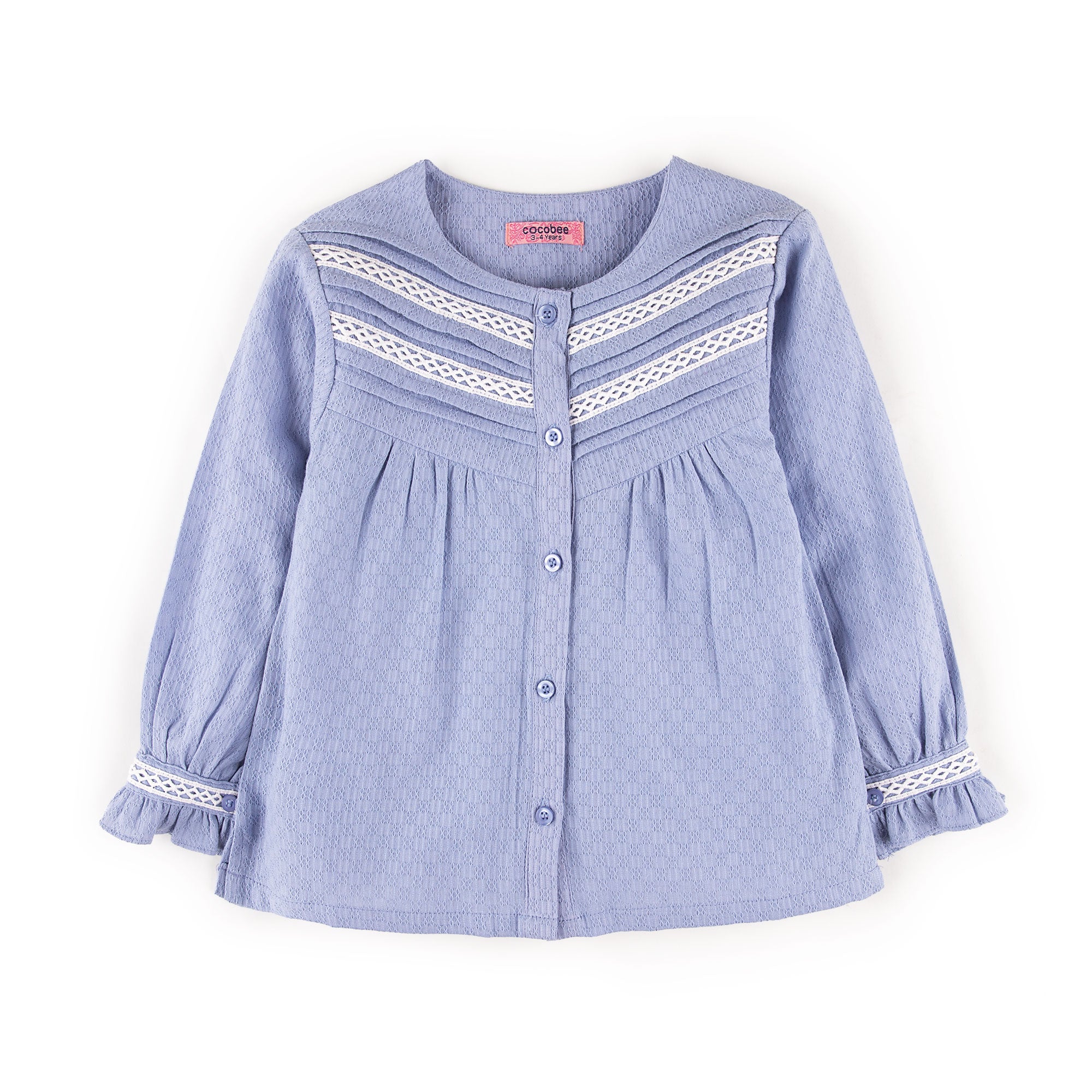 Dazzling Pleated Top For Girls