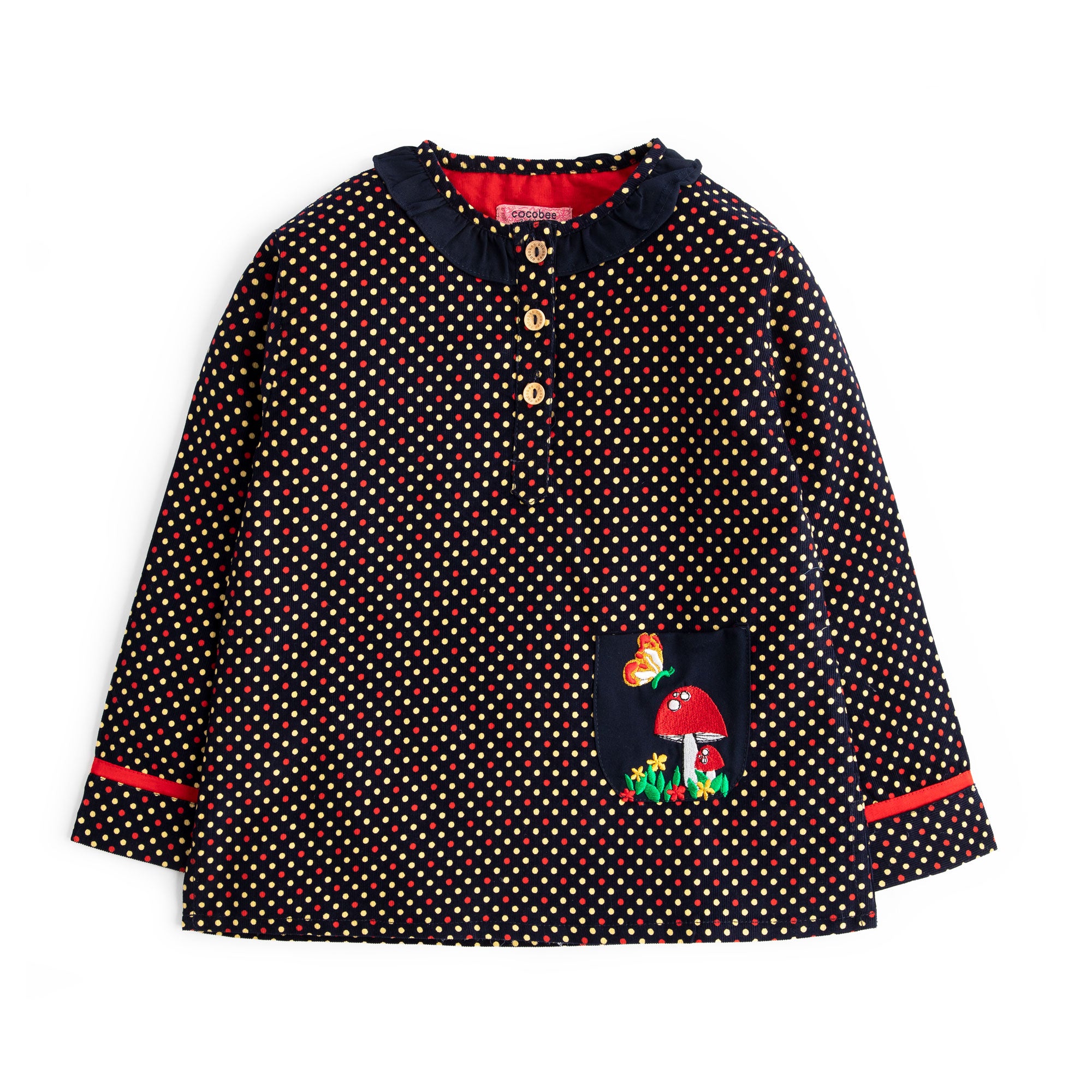 Dotted Corduroy Top