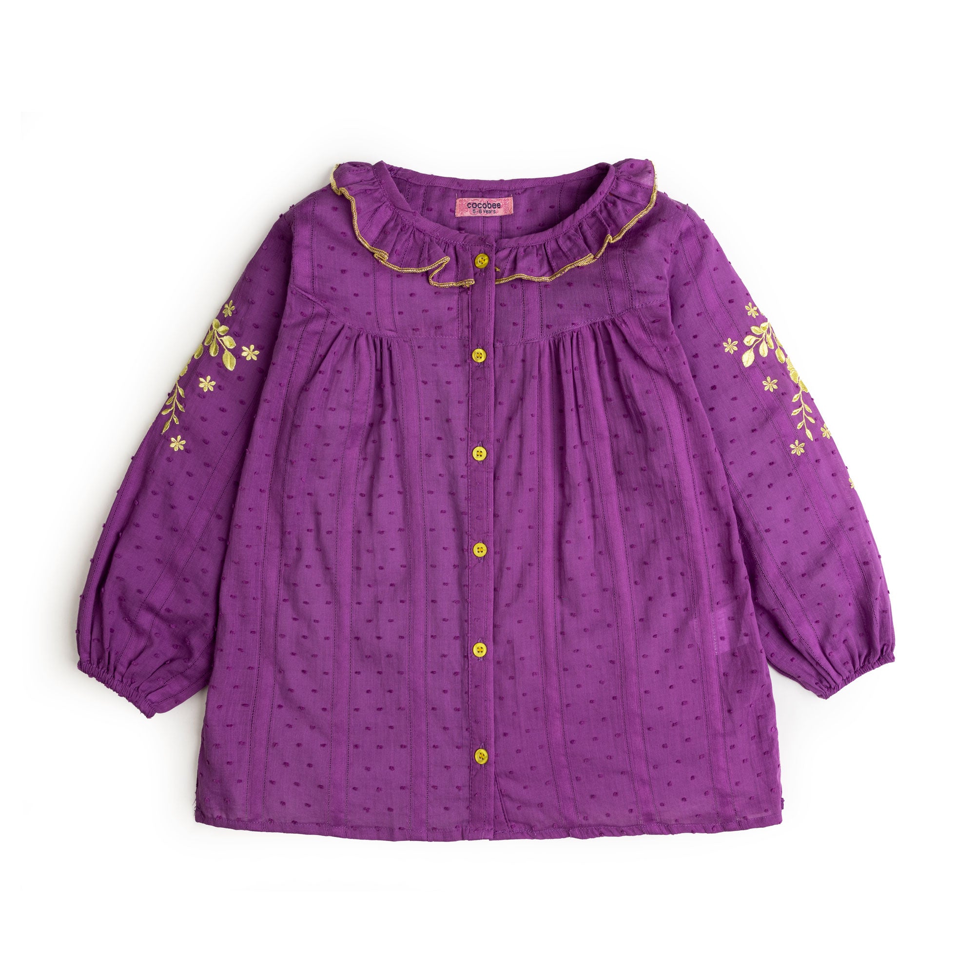 Purple Glaze Embroidered Tunic
