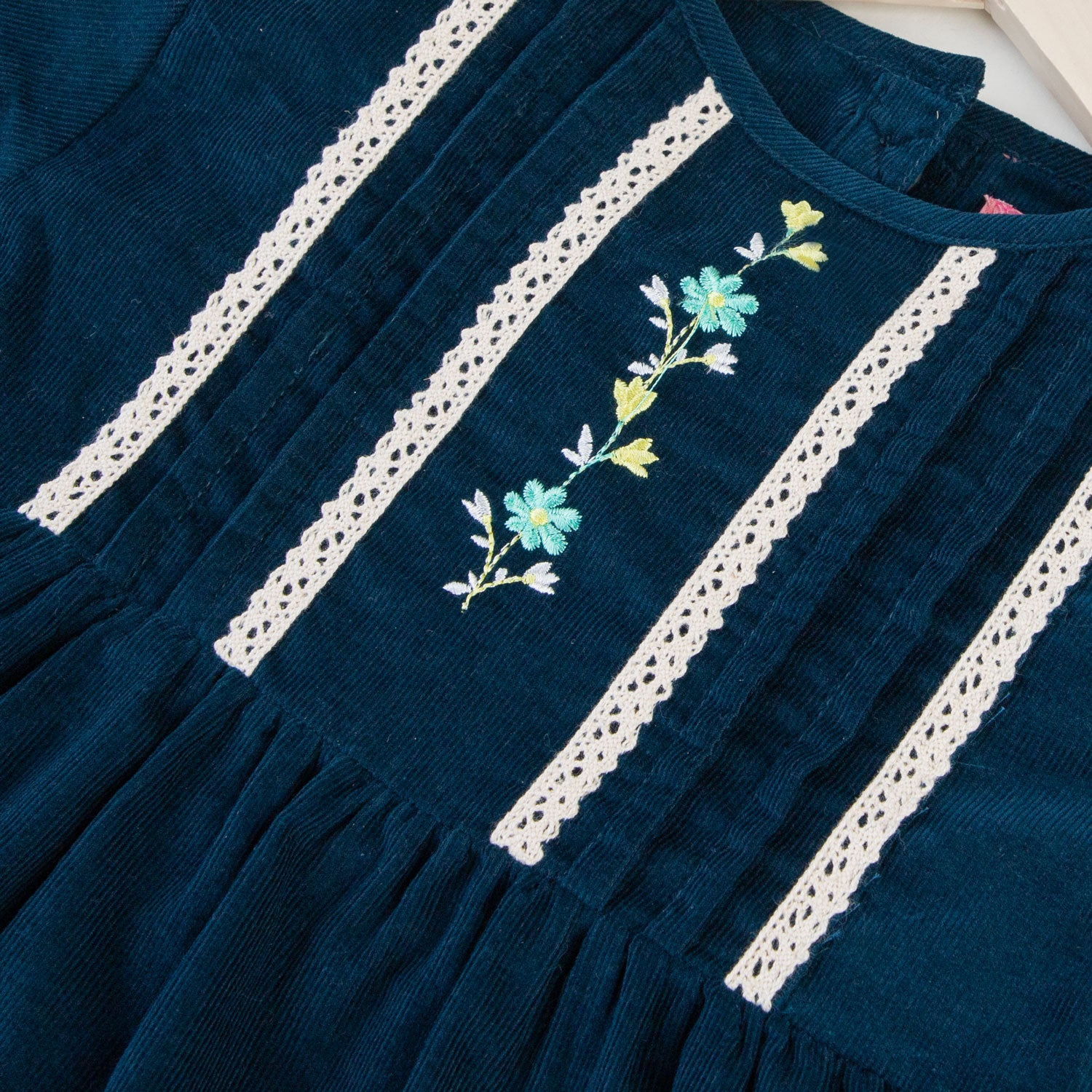 Snazzy Blue Embroidered top
