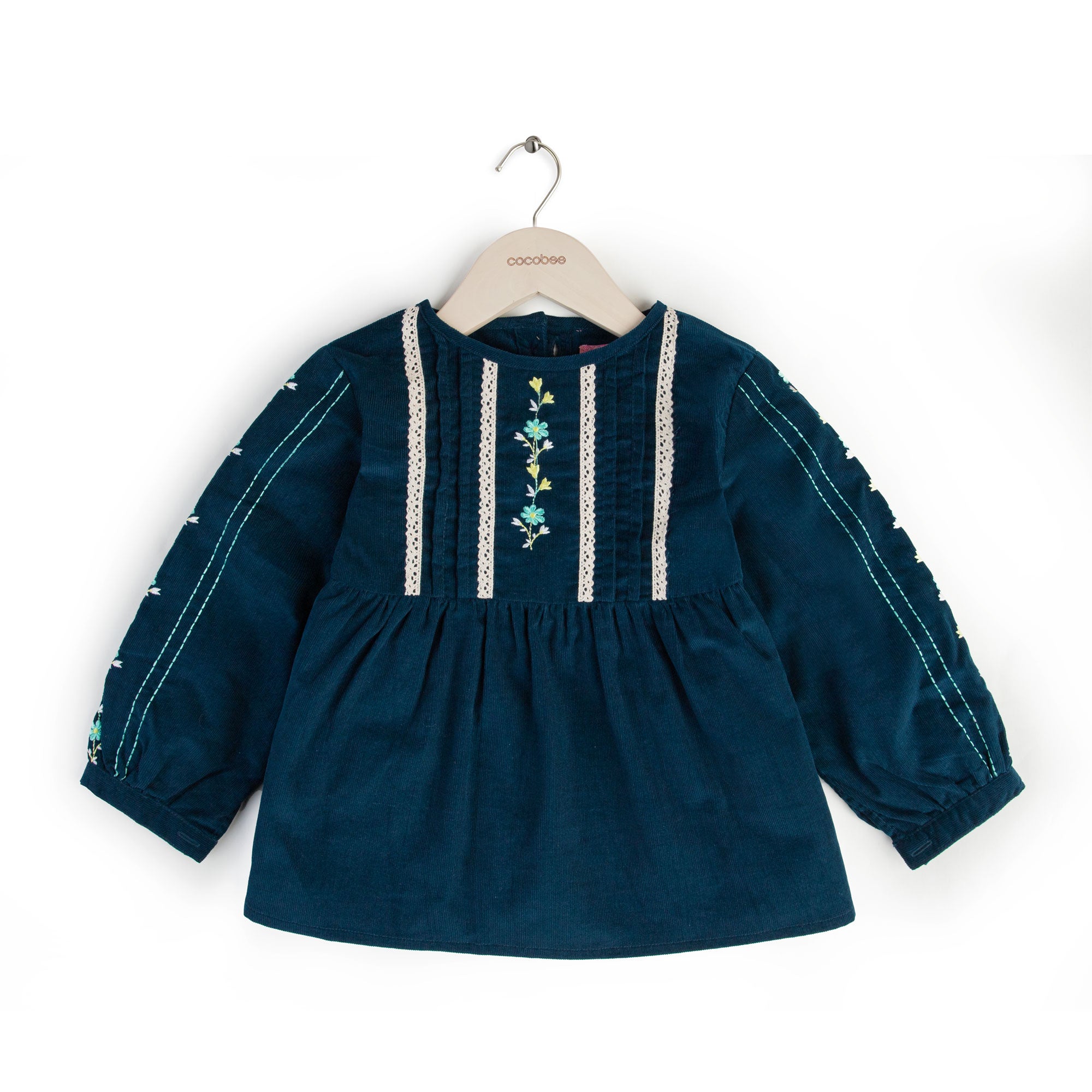Snazzy Blue Embroidered top