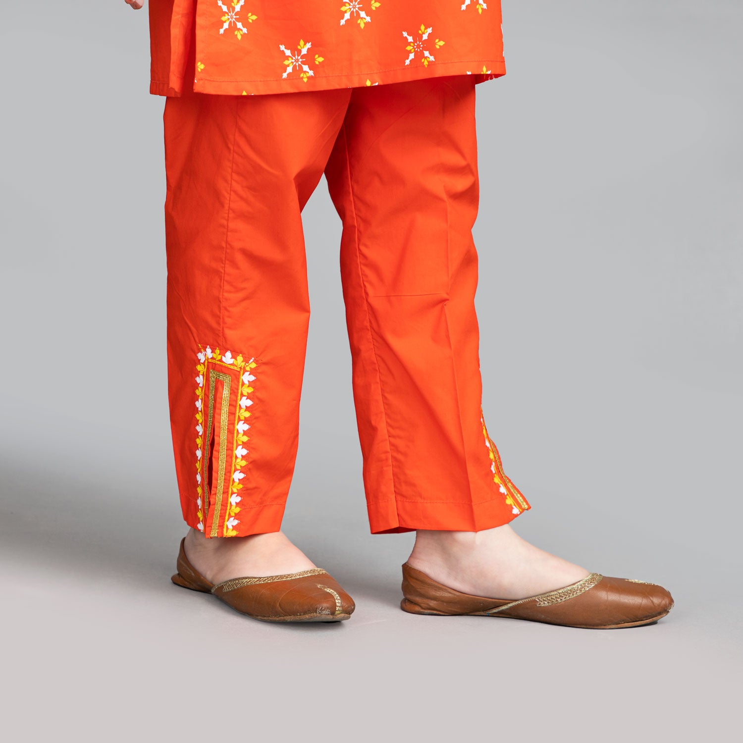 Vivid Orange Suit