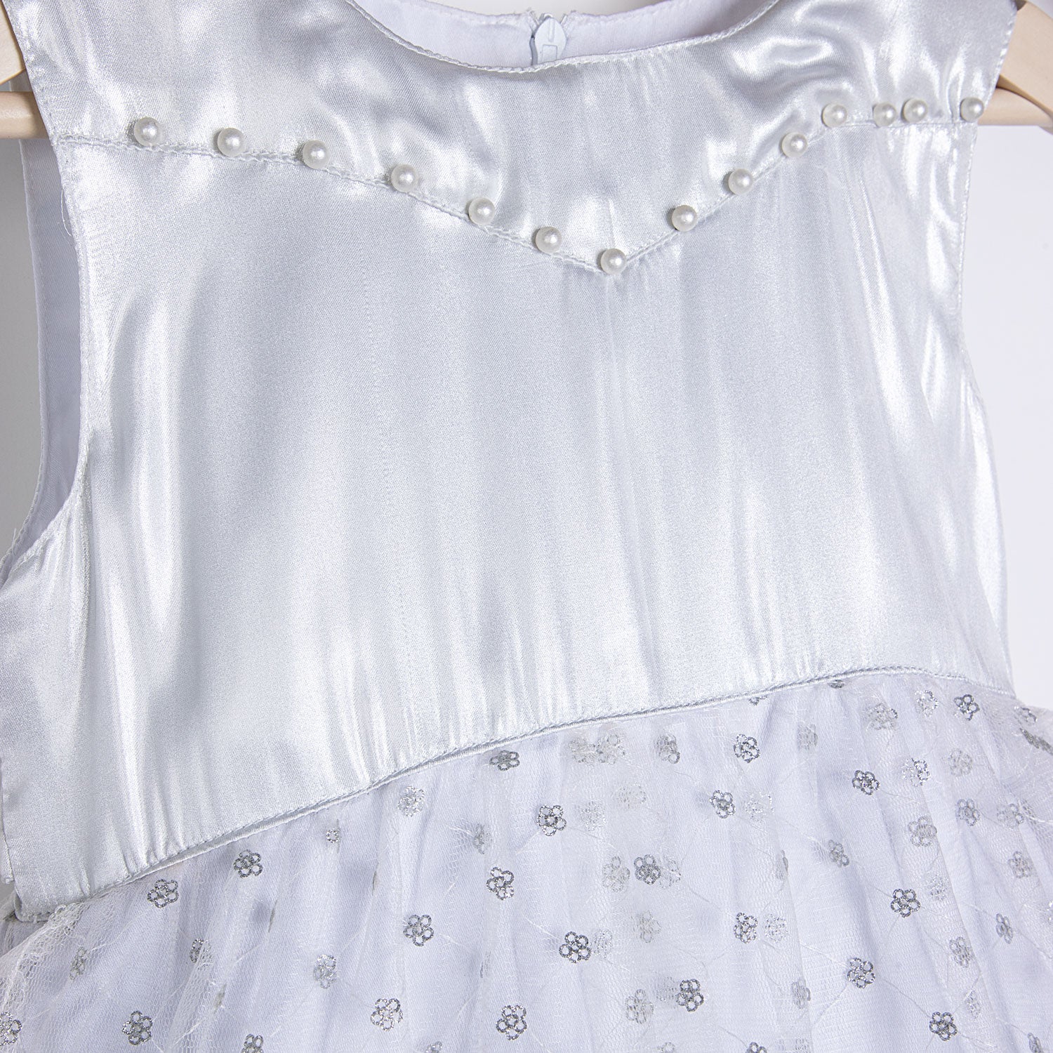 Pearl White Shimmery Tunic