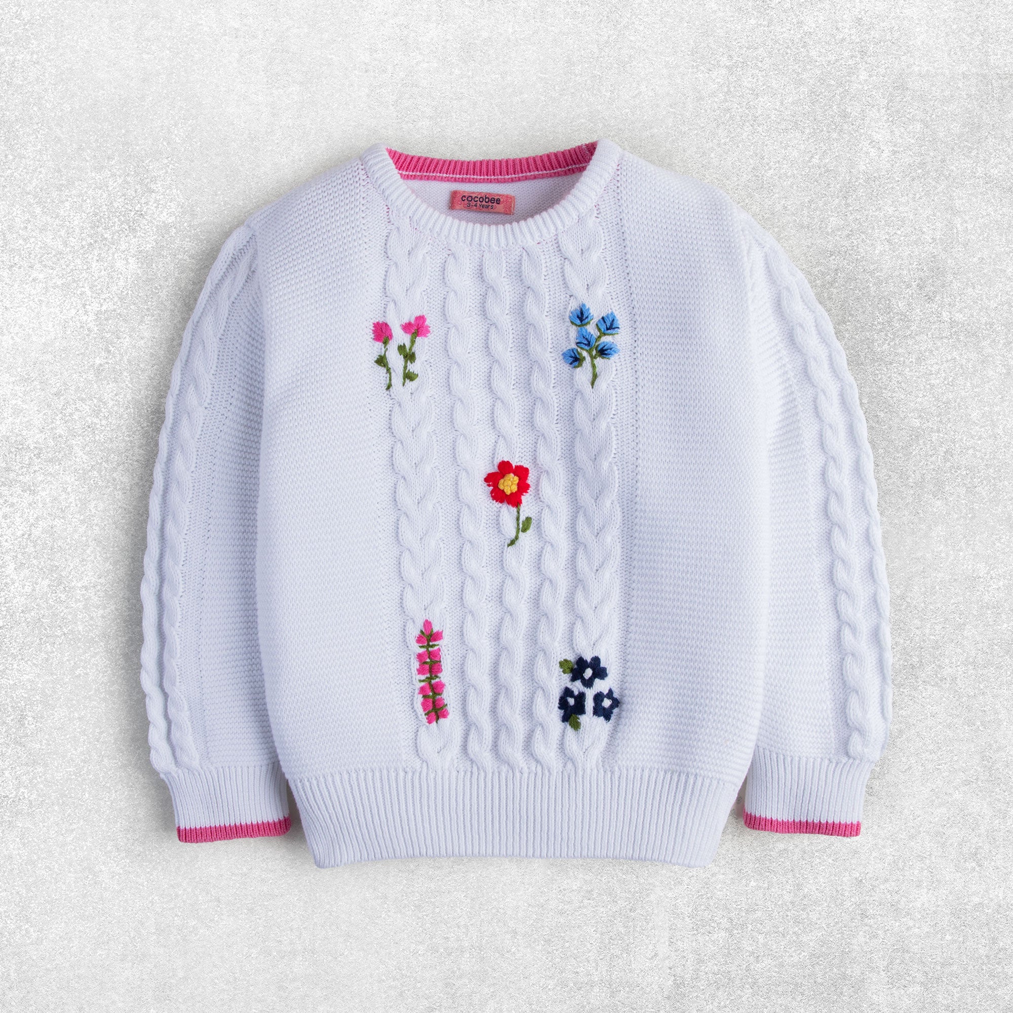Knitted Embroidered Sweater
