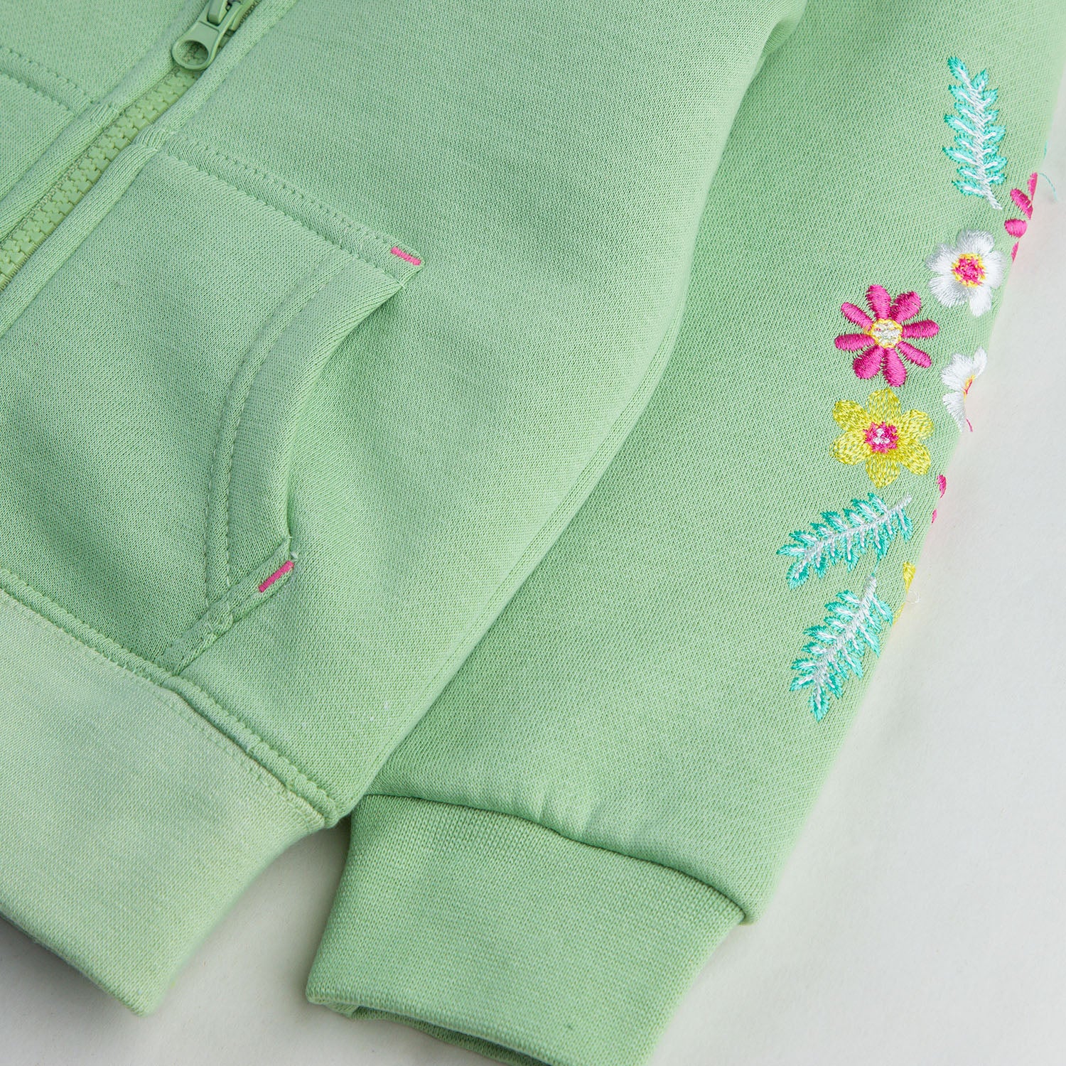 Embroidered Zipper Hoodie – cocobee
