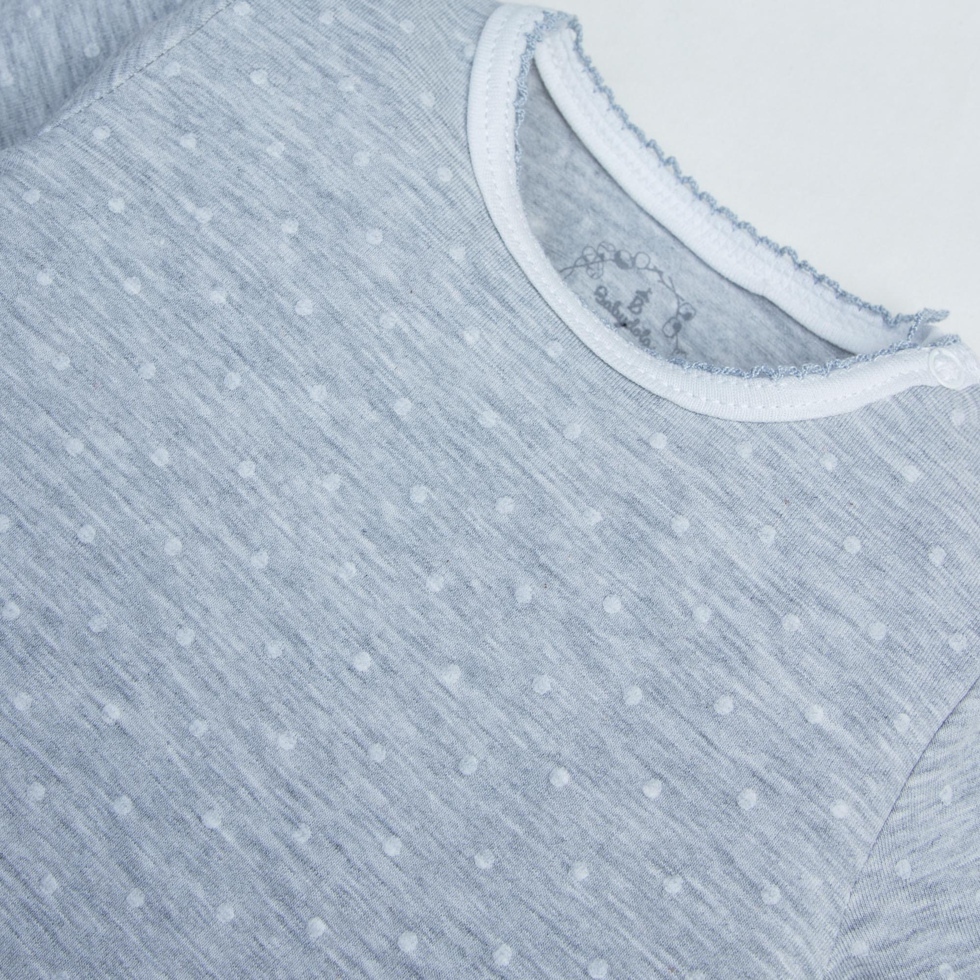 Baby Grey Printed Bodysuit