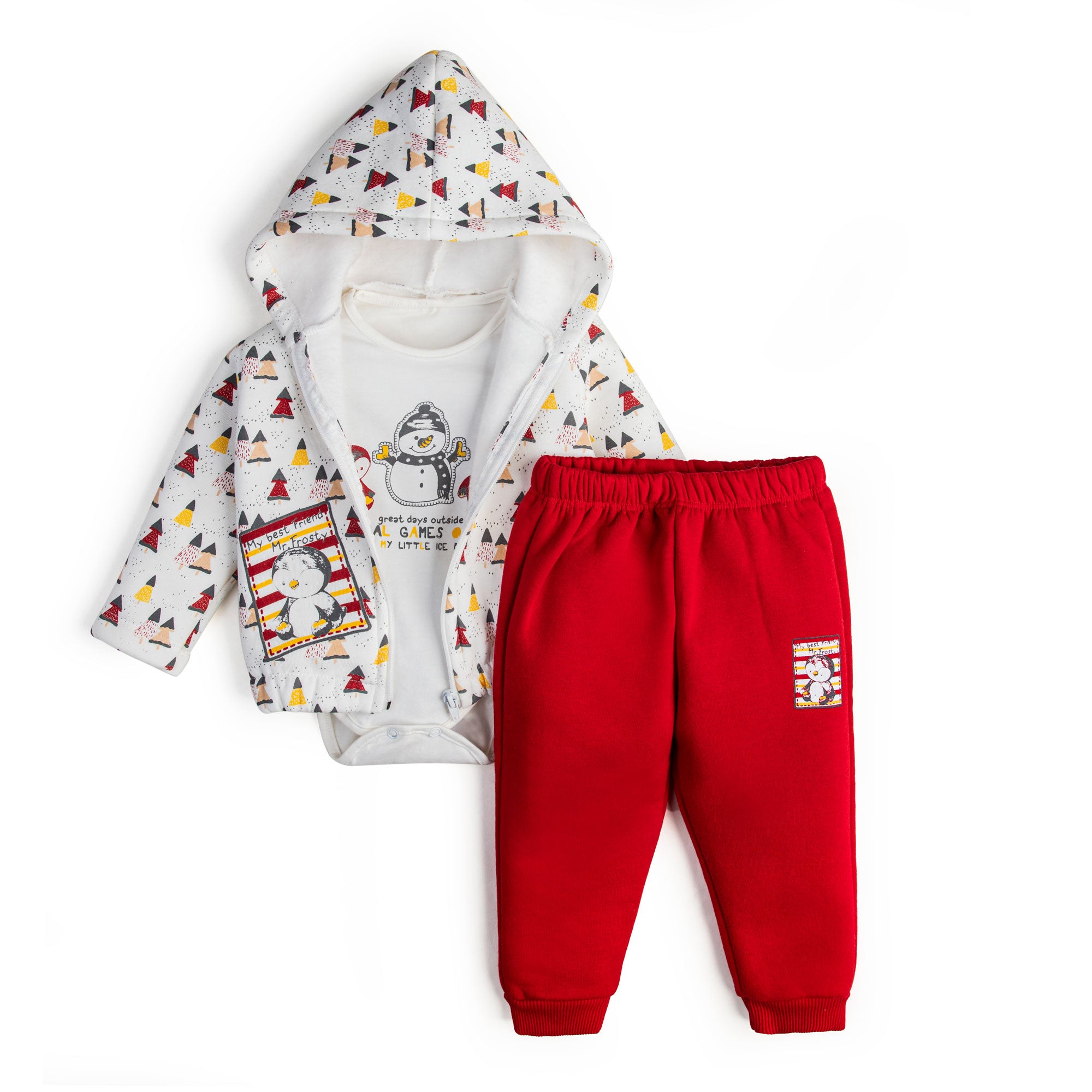 Baby 3-piece Hooded Jacket Set