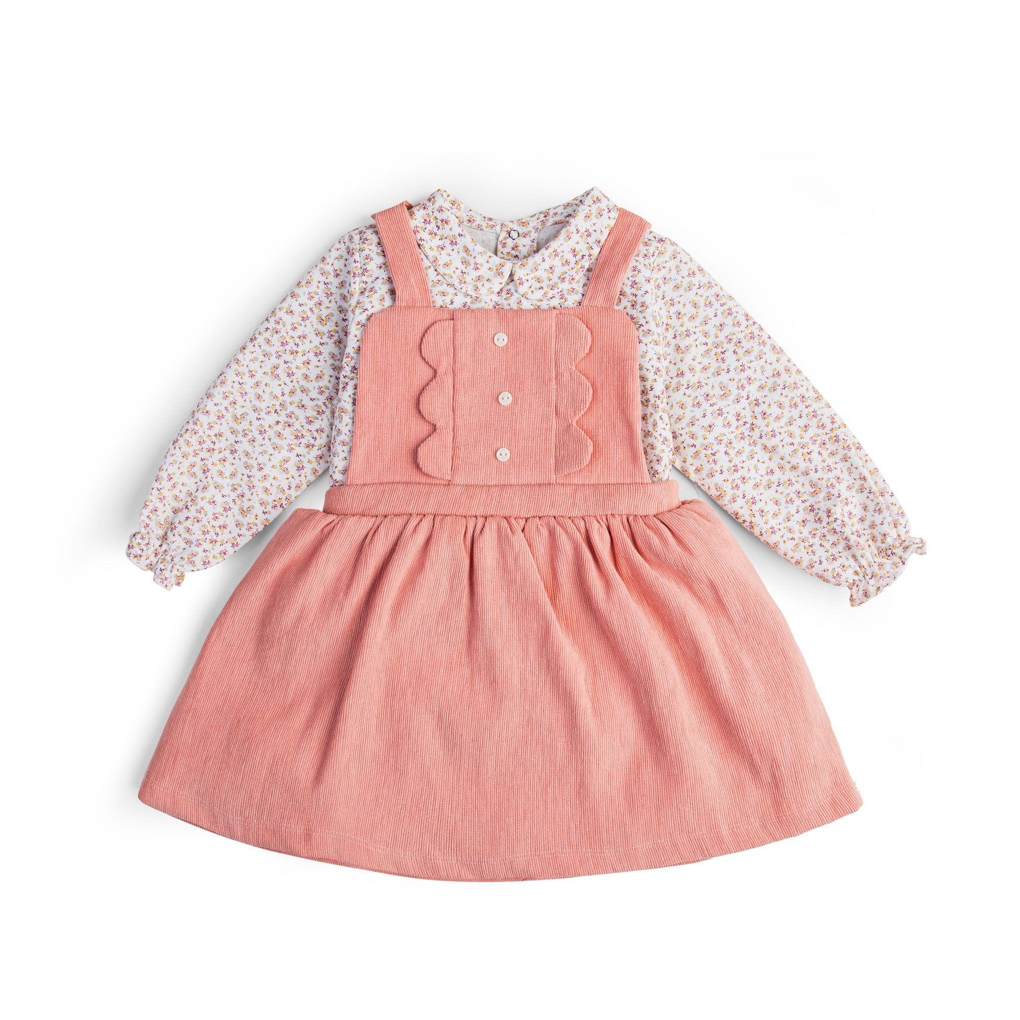 Baby 2-piece Printed Tee and Frock Set