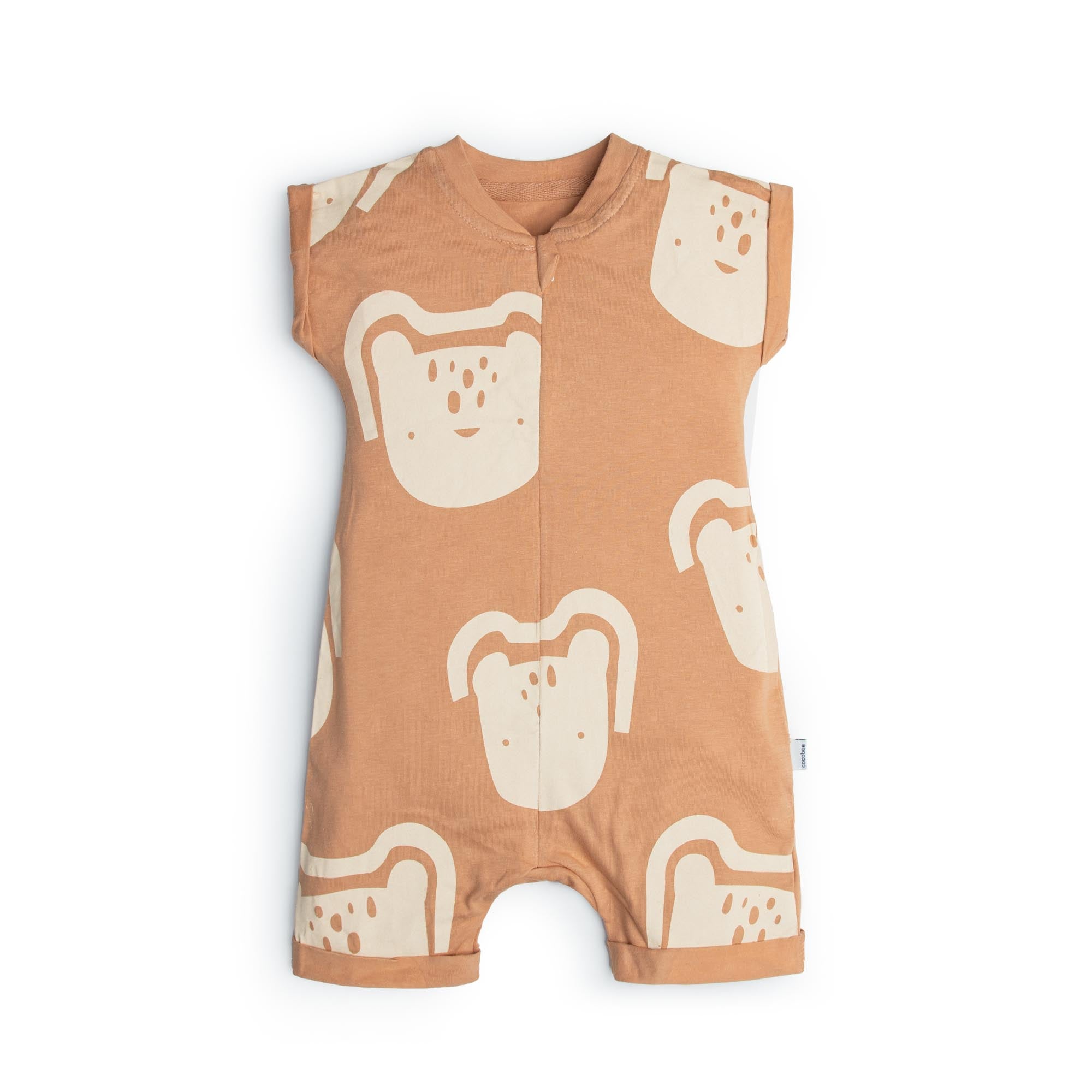 Baby Brown Printed Romper