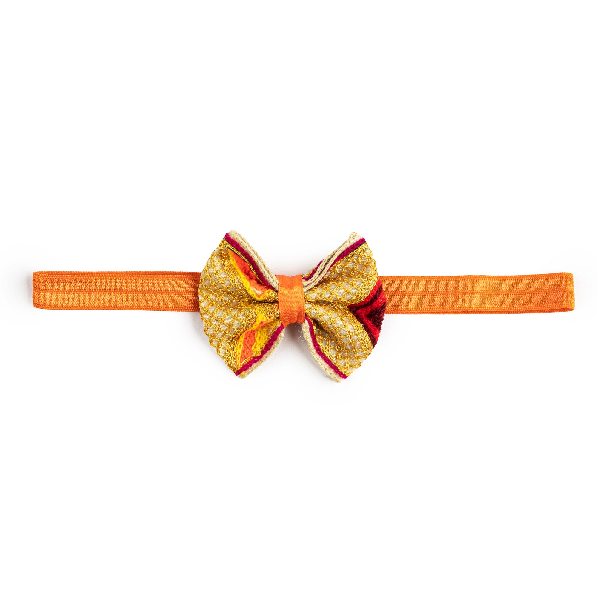 Orange Bow Hairband