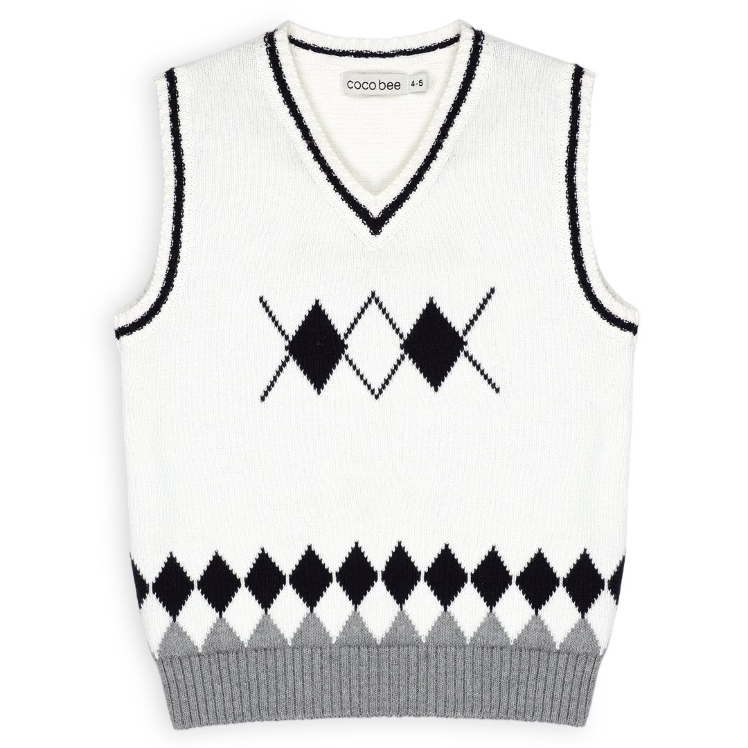 White sleeveless sweater – cocobee